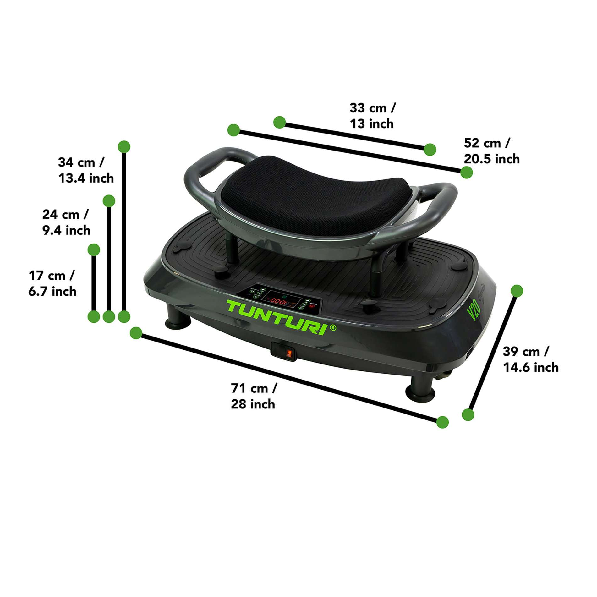 Vibratsiooniplaat TUNTURI Cardio Fit V20