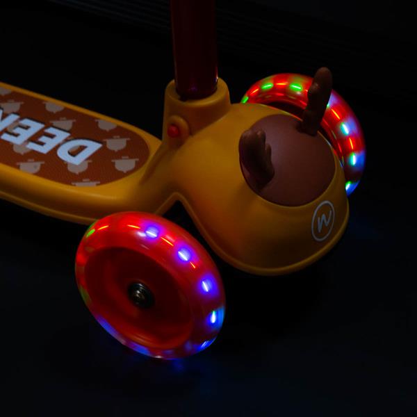 Laste tõukeratas NILS FUN HLB02 Deer Scooter, oranž