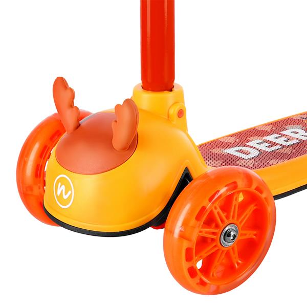 Laste tõukeratas NILS FUN HLB02 Deer Scooter, oranž