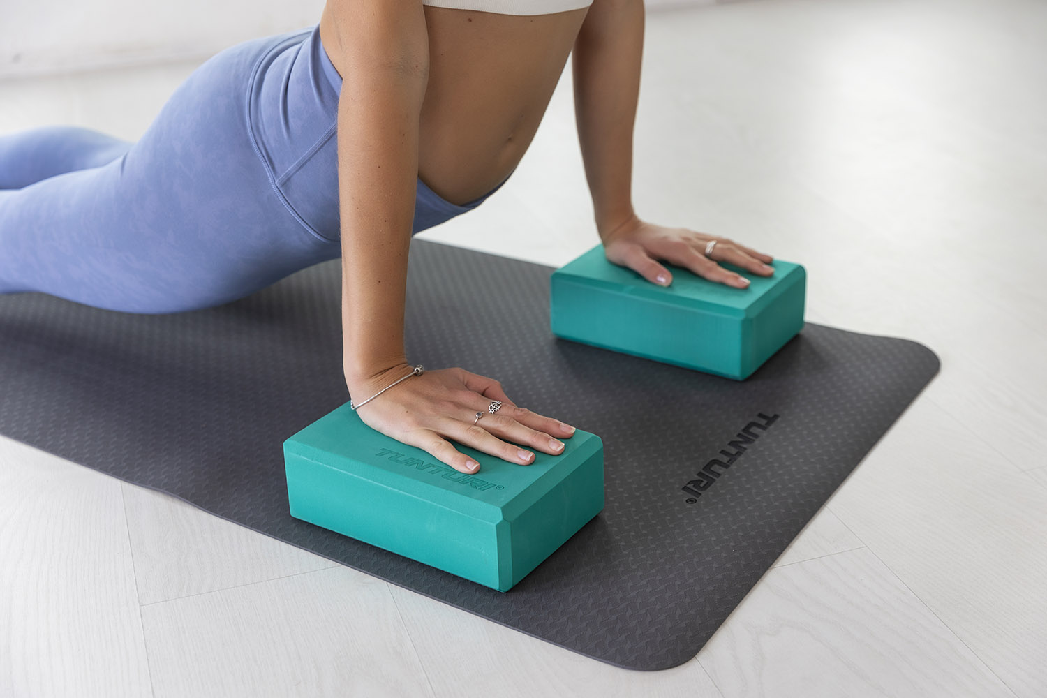 Joogaplokk TUNTURI Yoga Block, türkiis