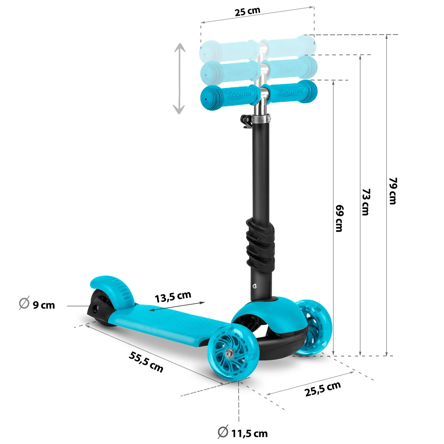 Laste tõukeratas RICOKIDS Buggy, sinine
