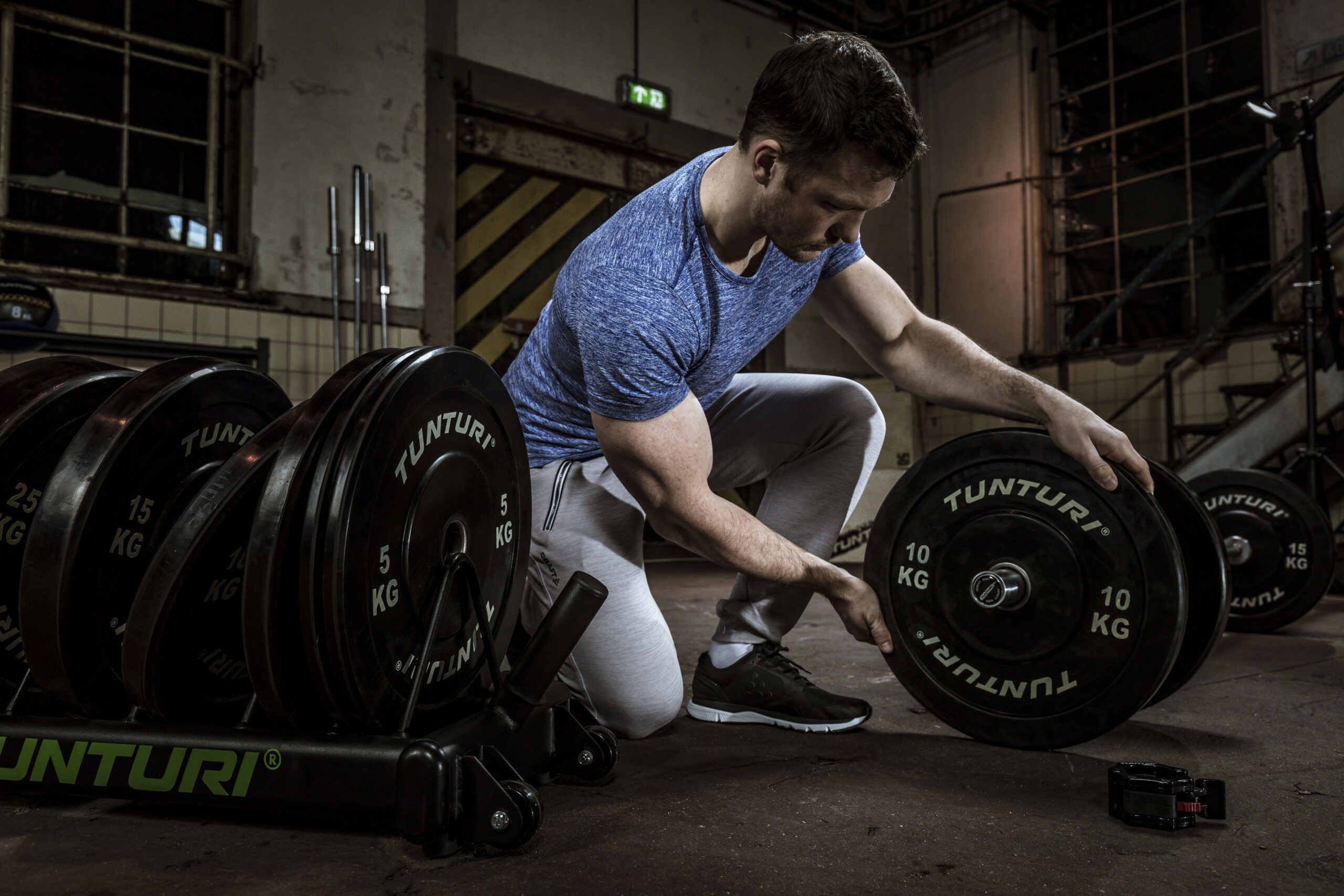 Raskusketas TUNTURI Training Bumper Plate, 50 mm, 15 kg