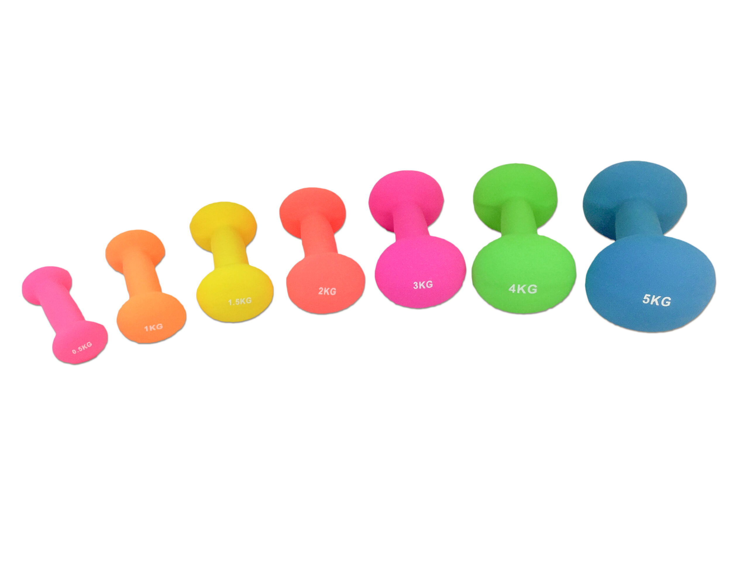 Hantlid TUNTURI Neopreen Dumbbells 2kg, punased