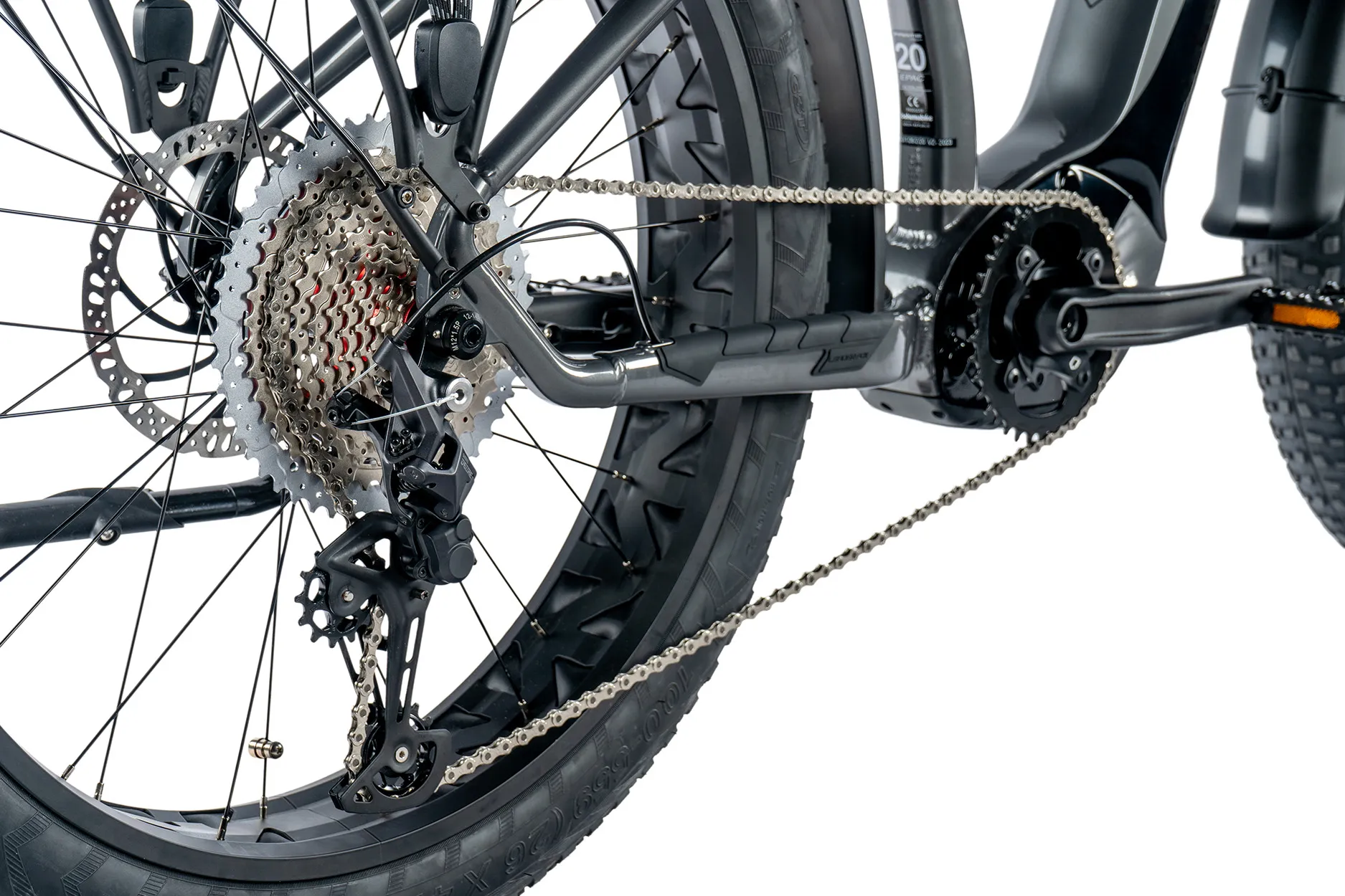 Elektriline fatbike LEADER FOX Brasa 26″: Grey (L)