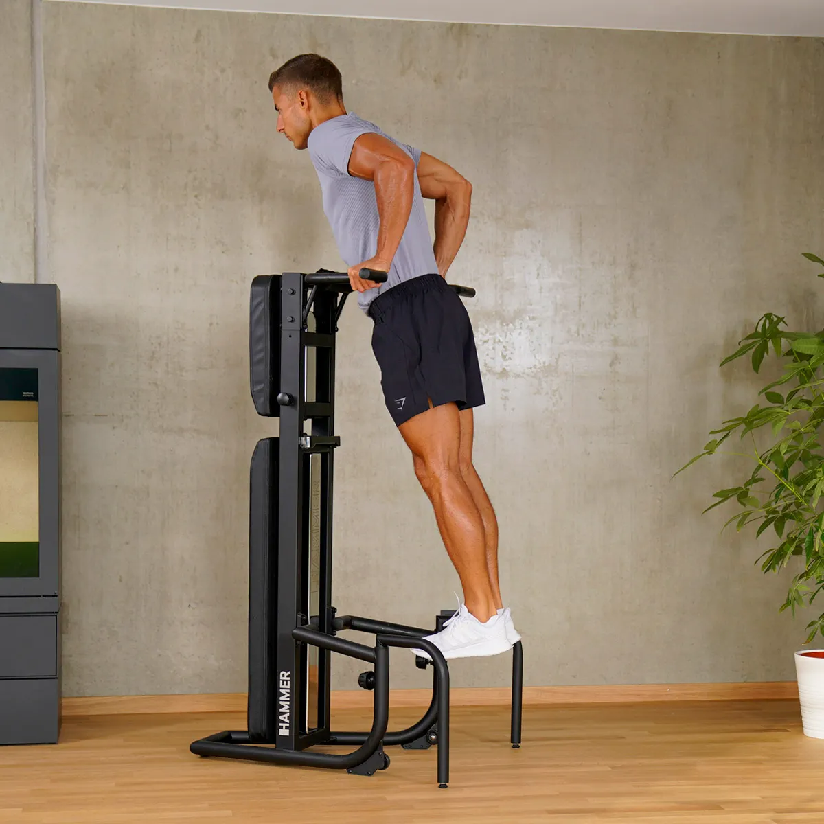 Lõuatõmbe-/treeningpink HAMMER Bench Pullup & Dip