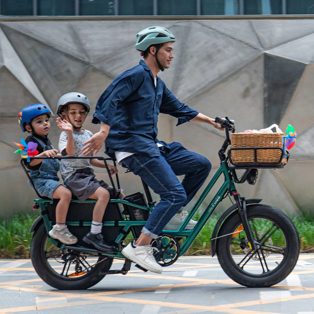 Elektriline kargoratas FIIDO T2 Longtail Cargo, Forest Green