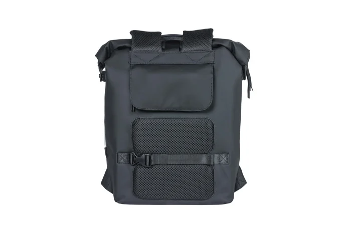 Seljakott pakiraamikinnitusega BASIL SoHo Nordlicht, 17 L, LED, must
