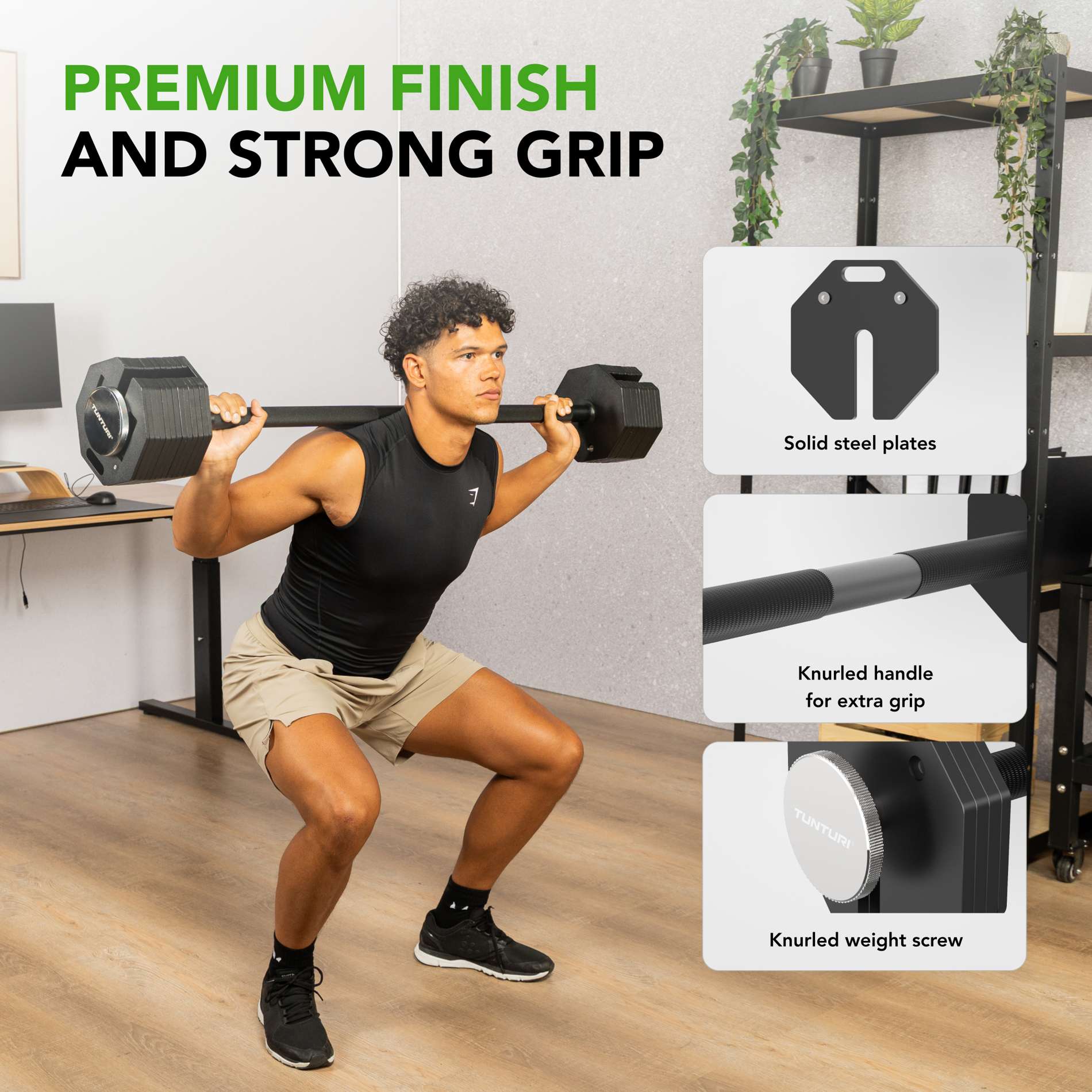 Tõstekang TUNTURI Rapid Adjustable Barbell 11kg