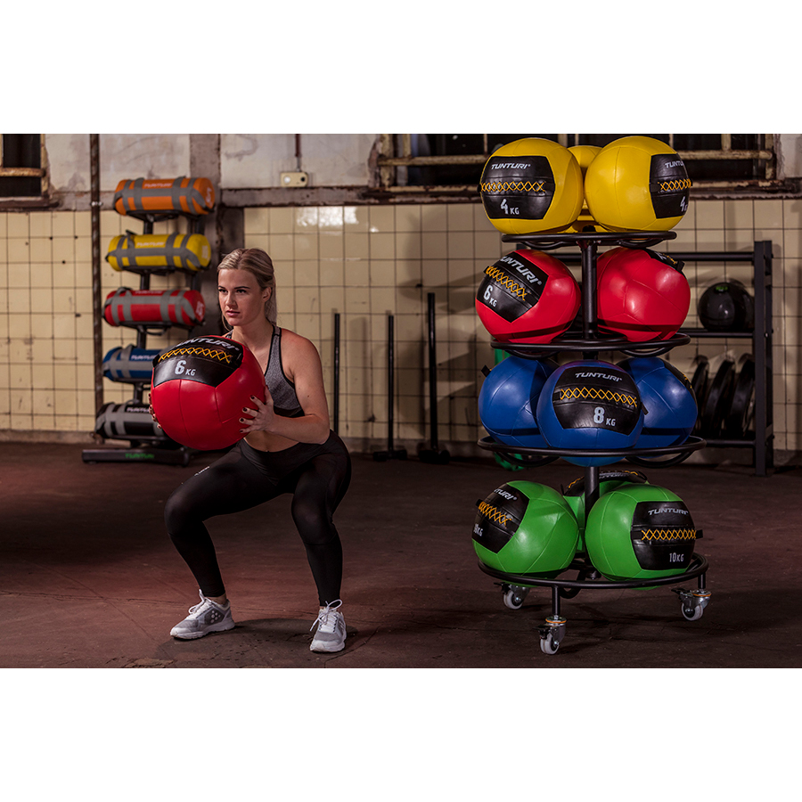 Topispall Tunturi Wall Ball 6 kg, punane