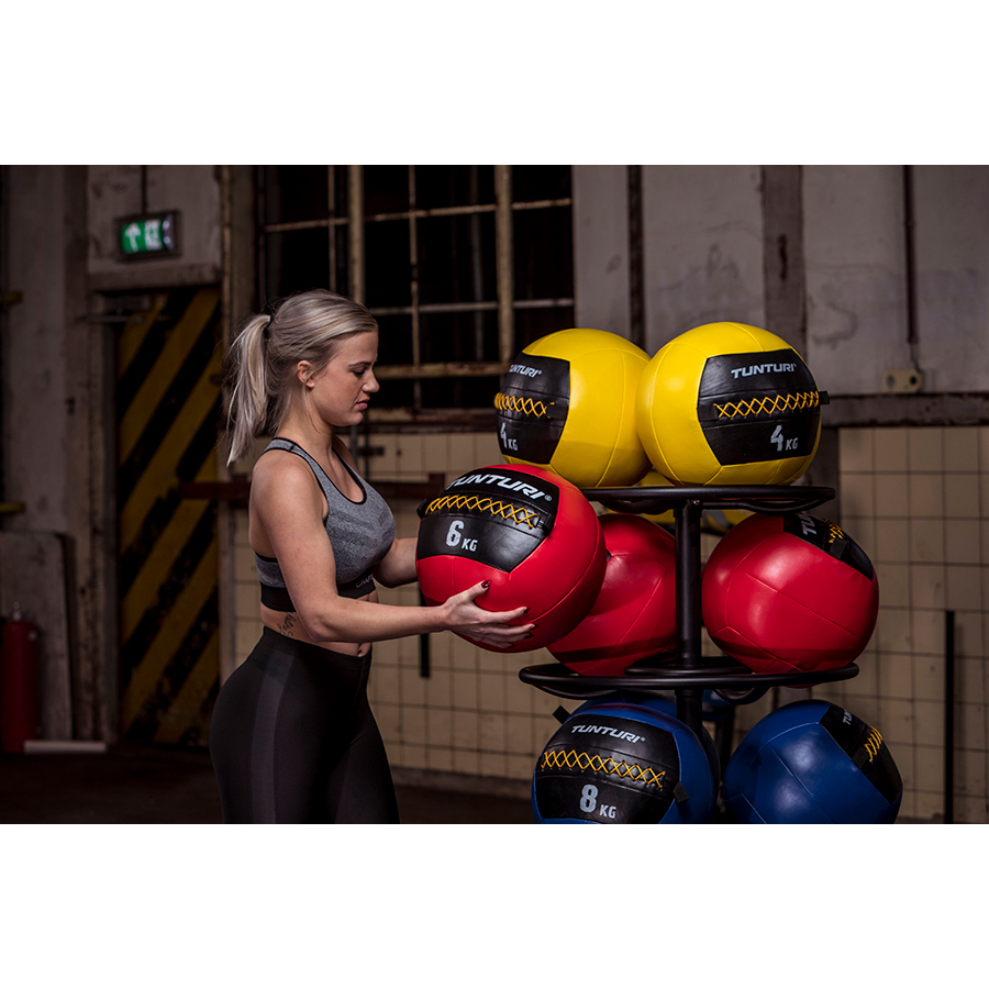 Topispall Tunturi Wall Ball 6 kg, punane