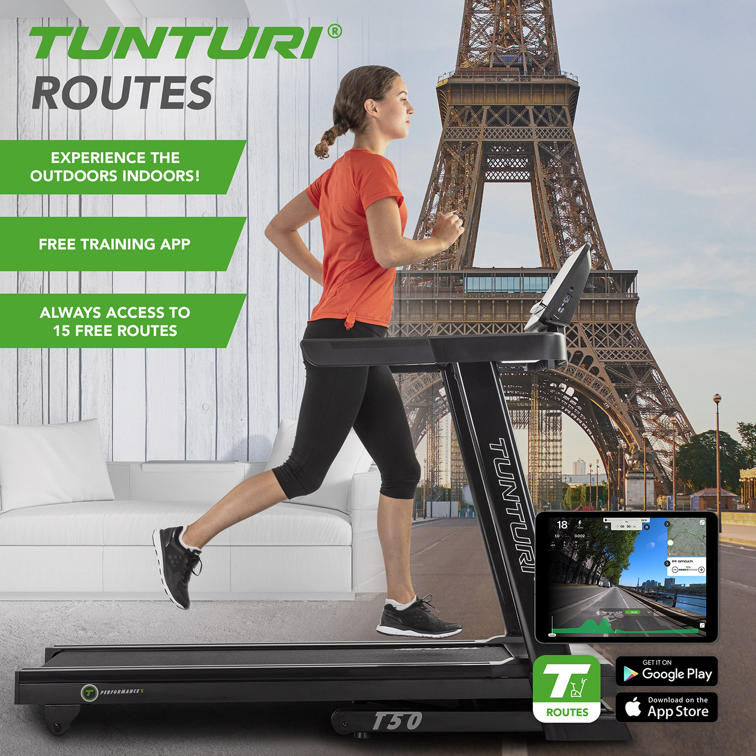 Jooksulint TUNTURI Performance T50 Treadmill