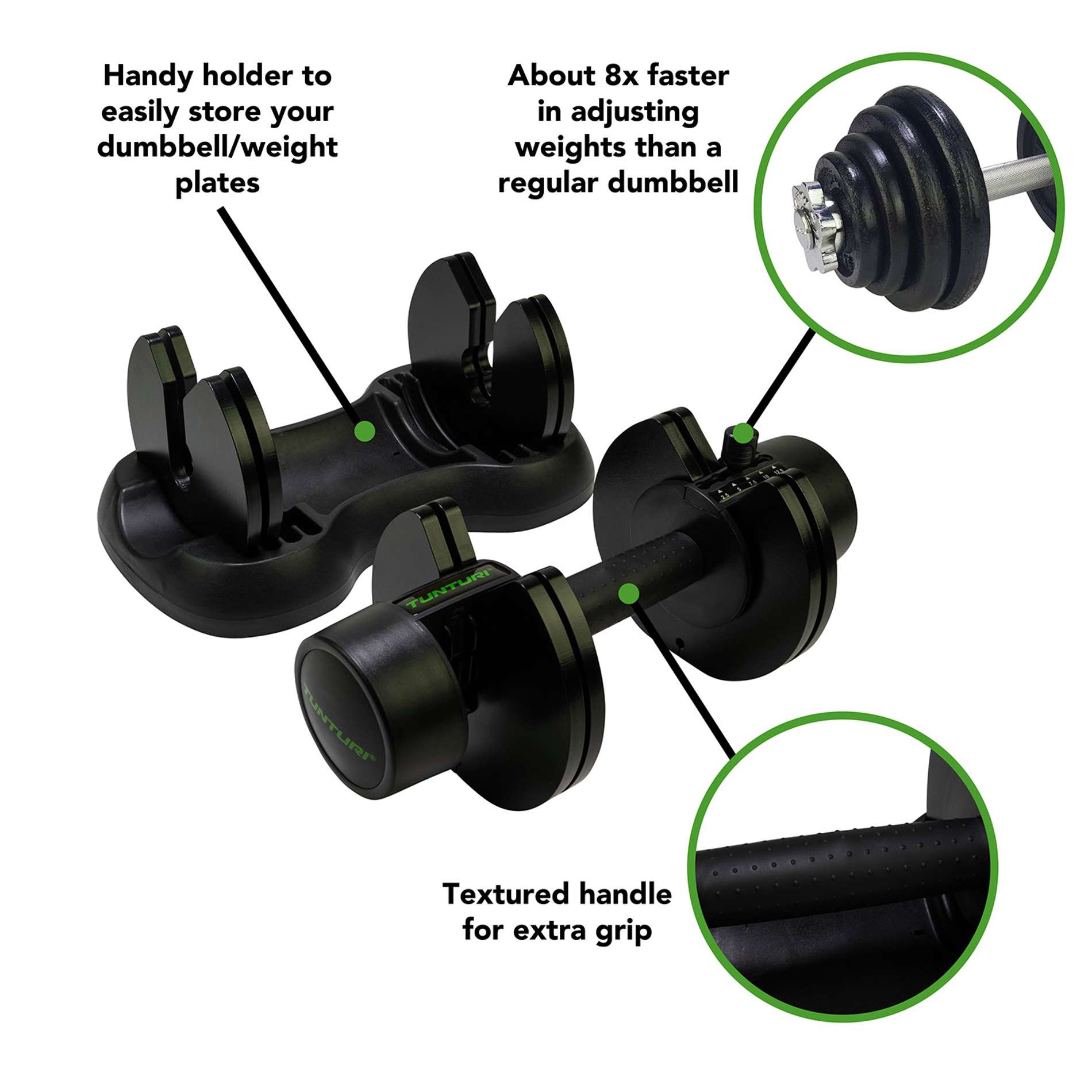 Reguleeritav hantel TUNTURI Selector Dumbbell 12,5 kg