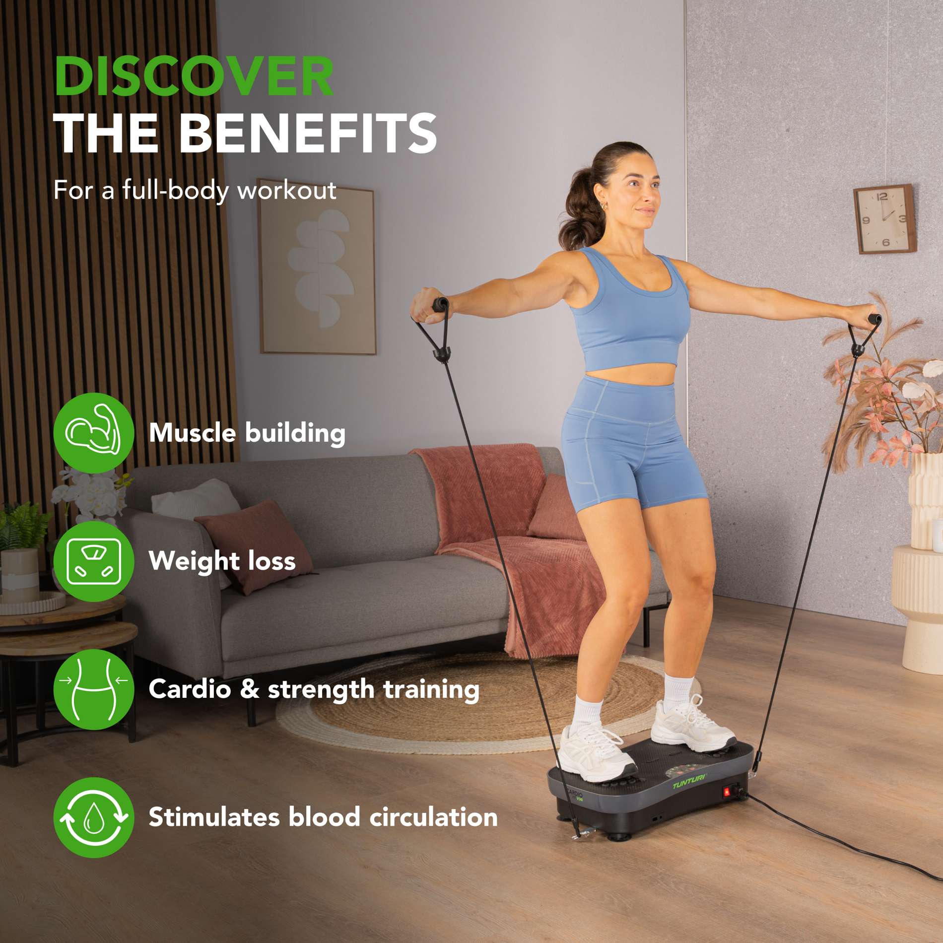 Vibratsiooniplaat TUNTURI Cardio Fit V30