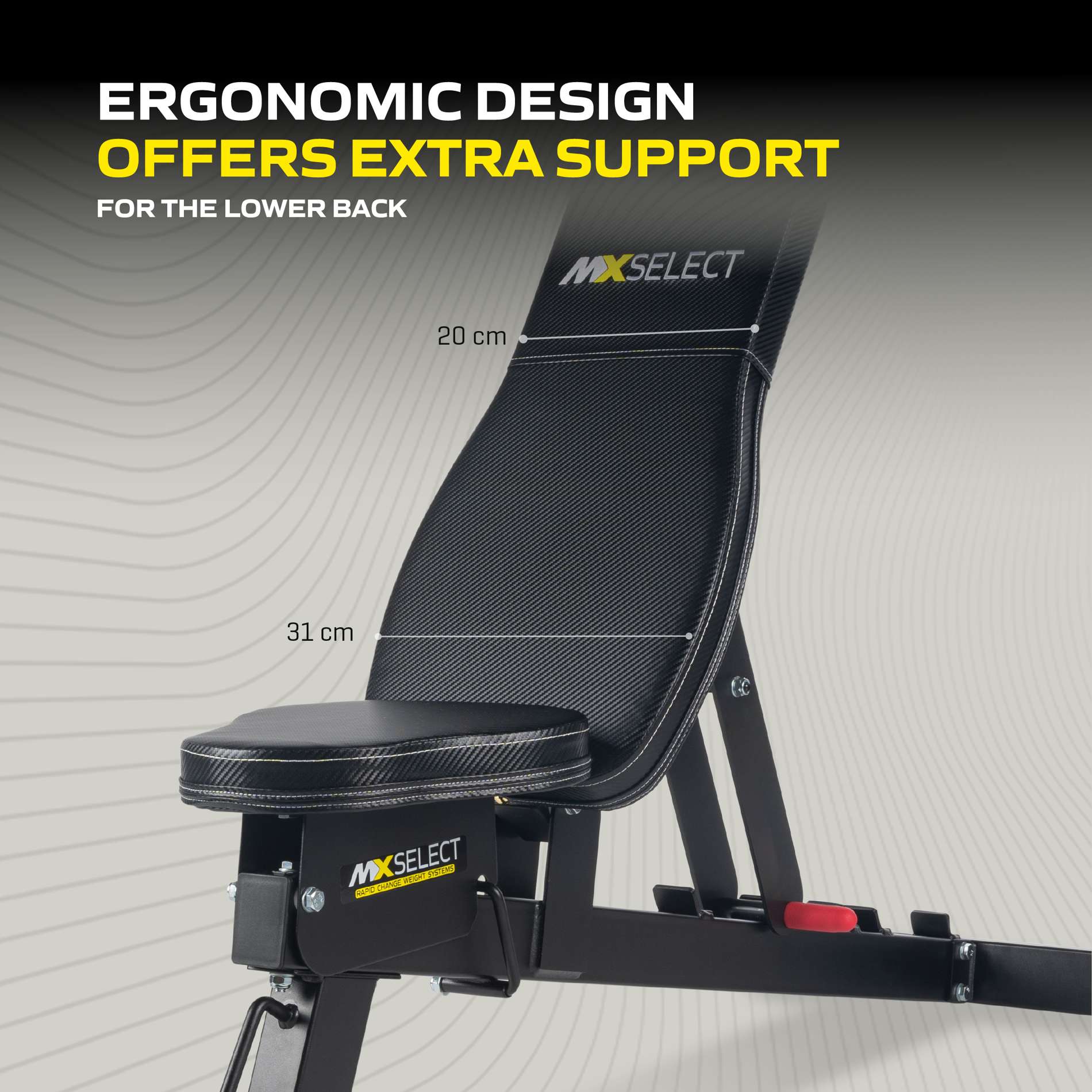 Treeningpink TUNTURI MX Select Adjustable Weight Bench