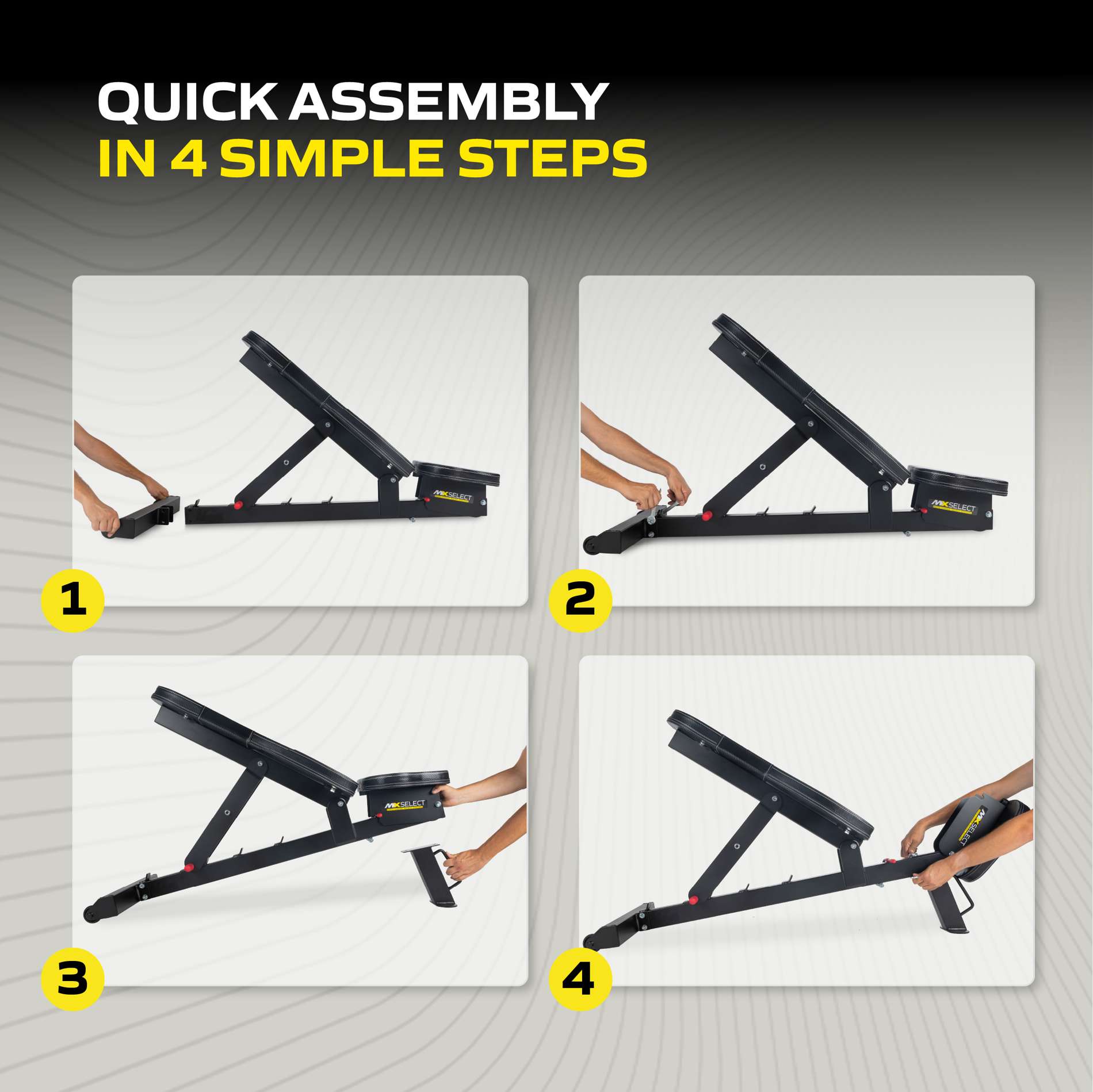 Treeningpink TUNTURI MX Select Adjustable Weight Bench