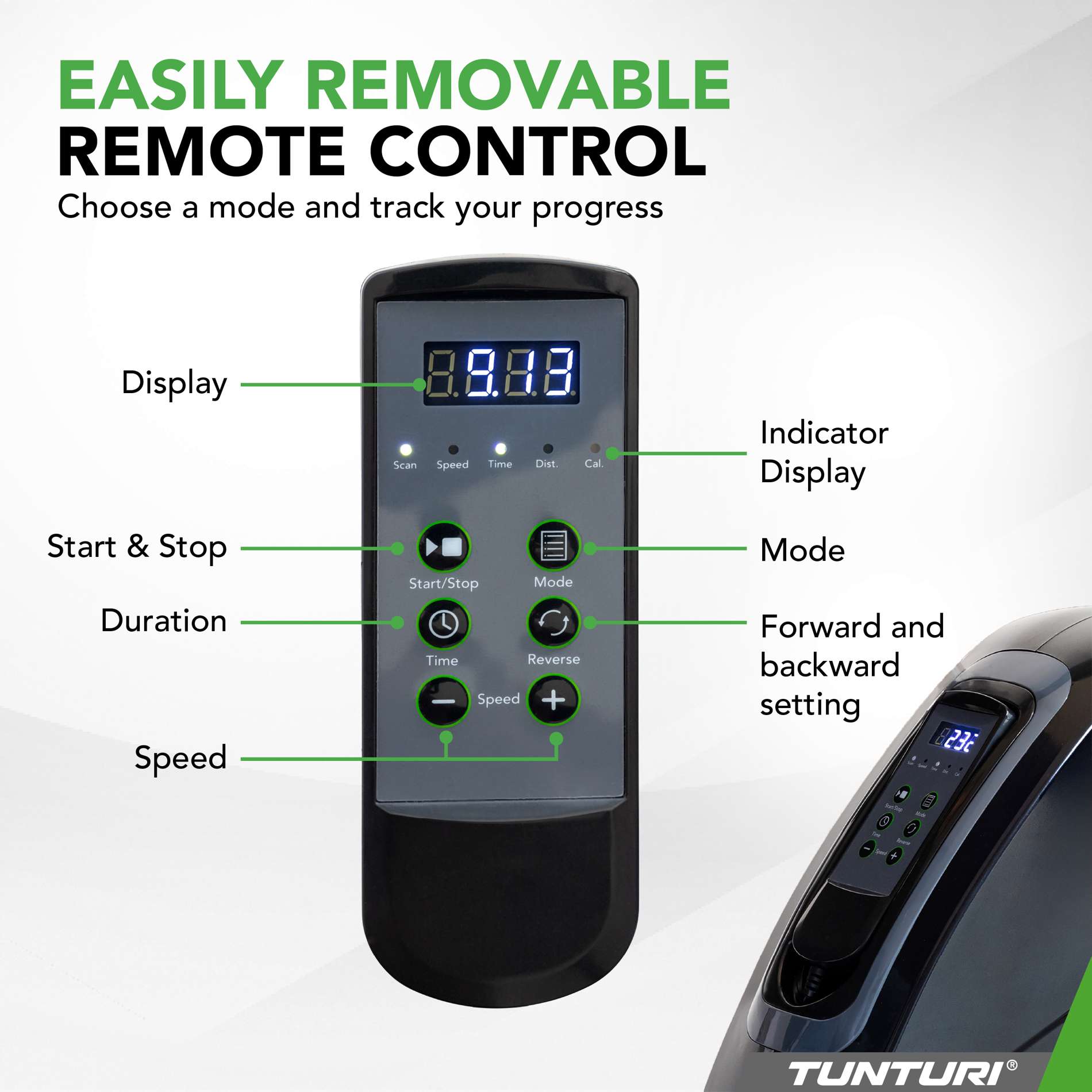 Miniratas mootoriga TUNTURI Cardio Fit M50 Minibike Motorized