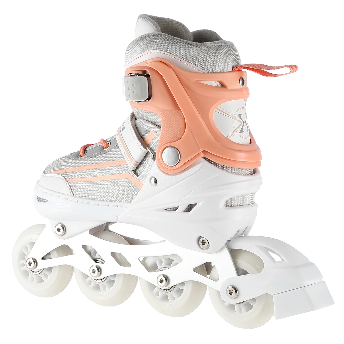 2in1 (rull)uisud NILS EXTREME NH18190 In-line Skates/Figure Ice Skates, M (34-38), White/Pink