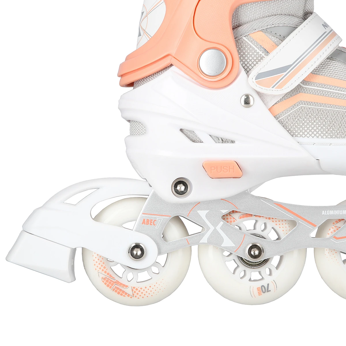 2in1 (rull)uisud NILS EXTREME NH18190 In-line Skates/Figure Ice Skates, L (39-43), White/Pink