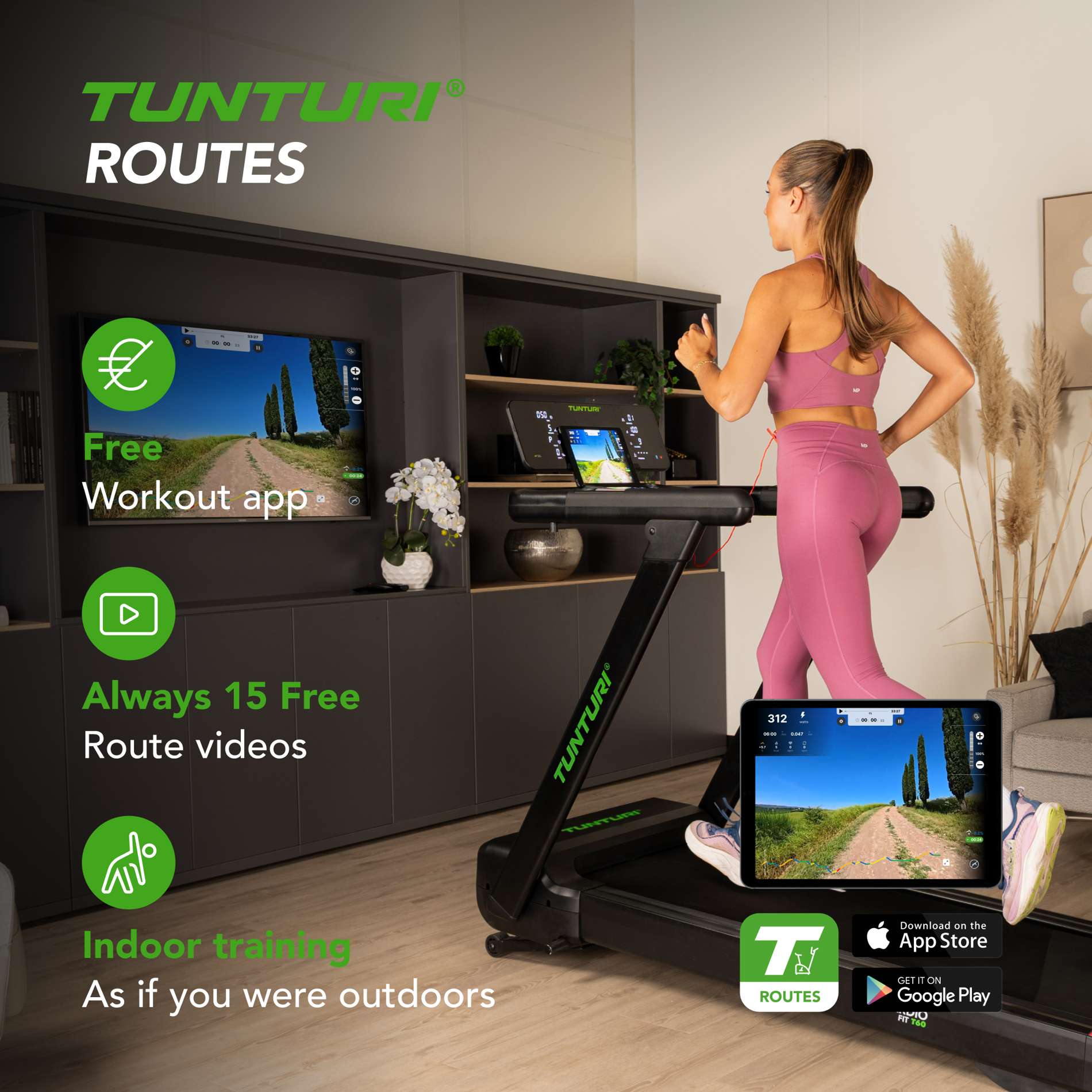 Jooksulint TUNTURI Cardio Fit T60
