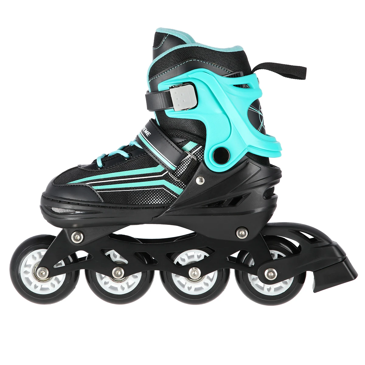 2in1 (rull)uisud NILS EXTREME NH18190 In-line Skates/Hockey Ice Skates, M (34-38) Black/Blue