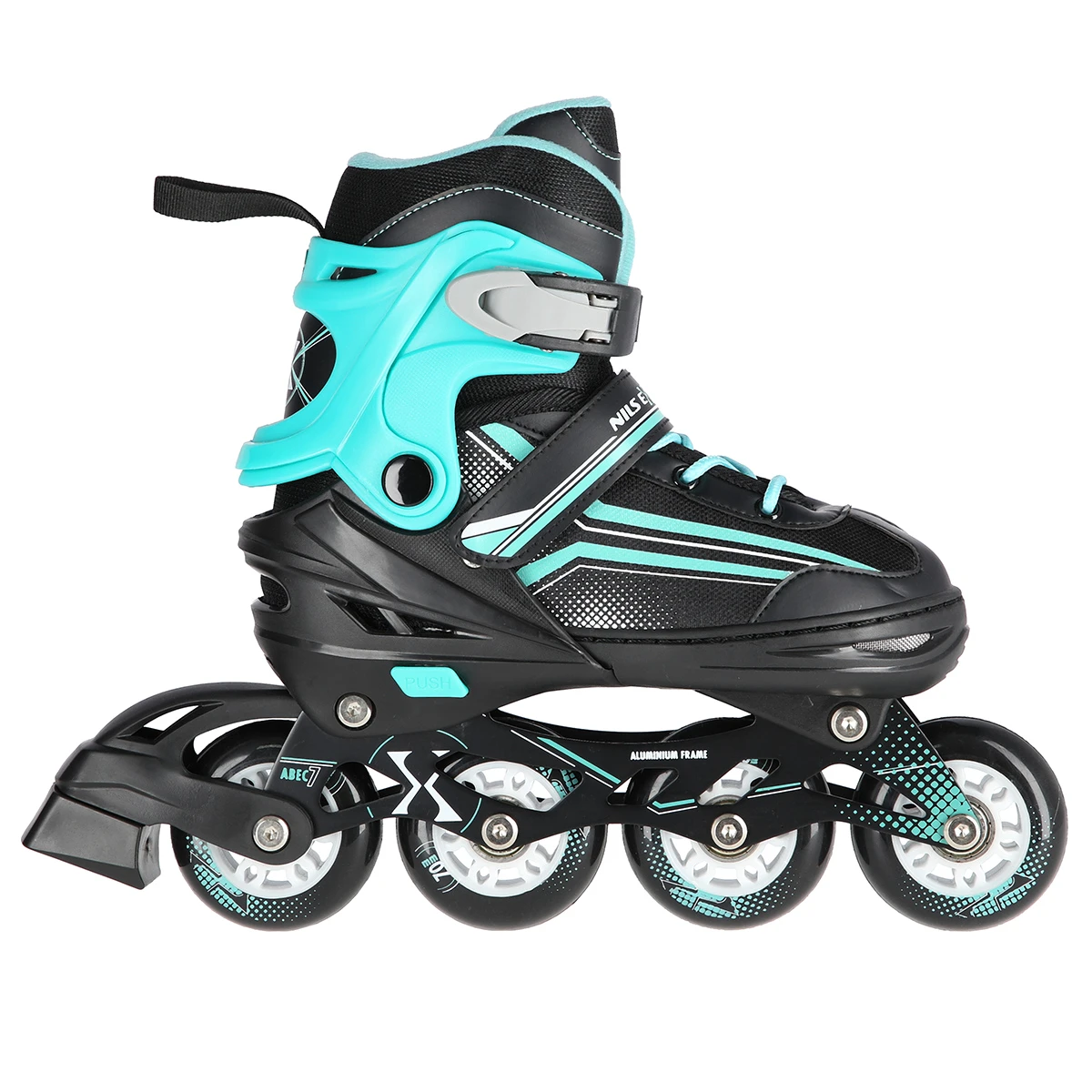 2in1 (rull)uisud NILS EXTREME NH18190 In-line Skates/Hockey Ice Skates, S (29-33) Black/Blue