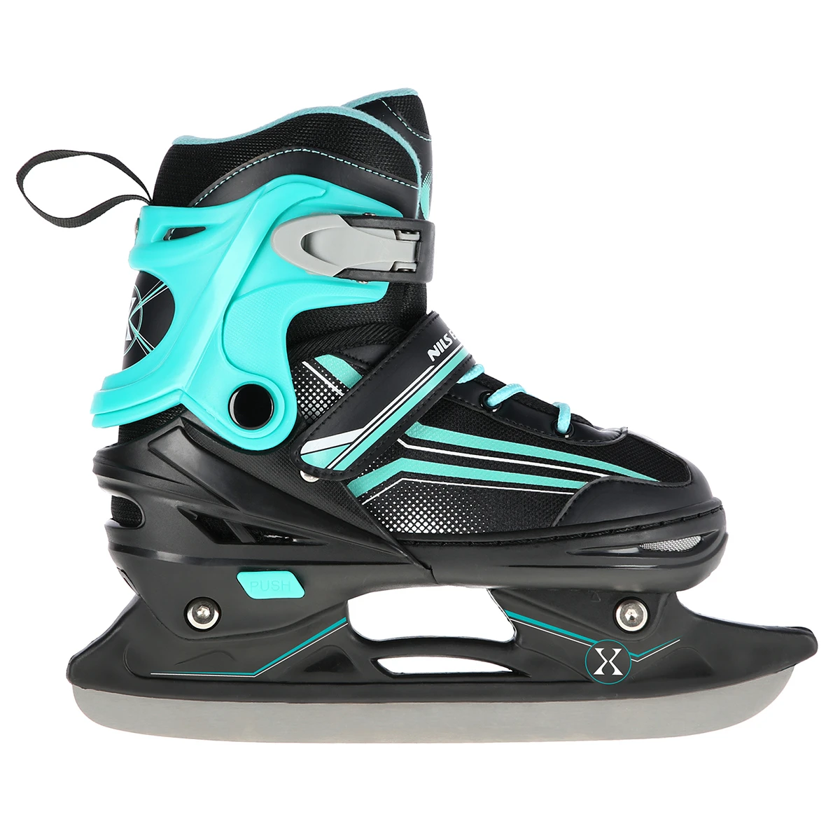 2in1 (rull)uisud NILS EXTREME NH18190 In-line Skates/Hockey Ice Skates, L (39-43) Black/Blue