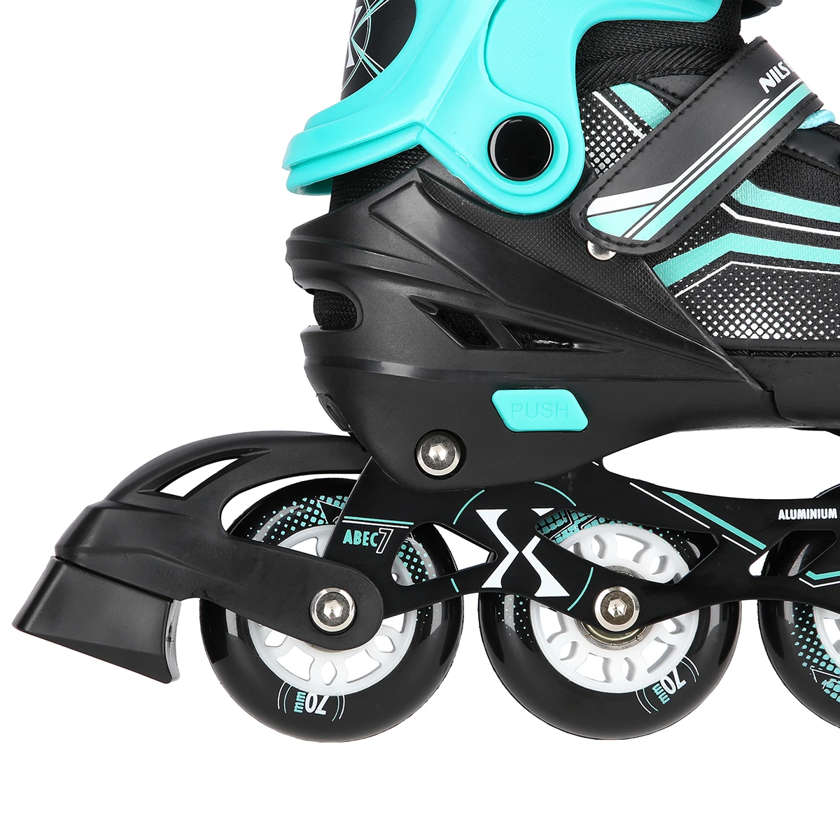 2in1 (rull)uisud NILS EXTREME NH18190 In-line Skates/Hockey Ice Skates, L (39-43) Black/Blue
