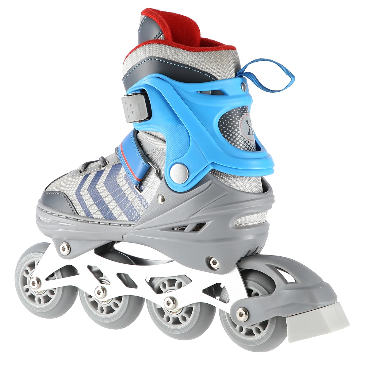 4in1 (rull)uisud NILS EXTREME NH18192 In-line Skates/Hockey Ice Skates, S (29-33), Grey/Blue