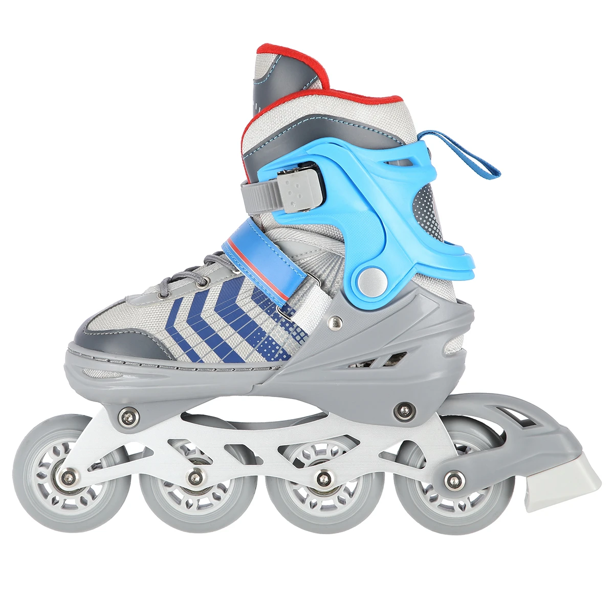 4in1 (rull)uisud NILS EXTREME NH18192 In-line Skates/Hockey Ice Skates, S (29-33), Grey/Blue