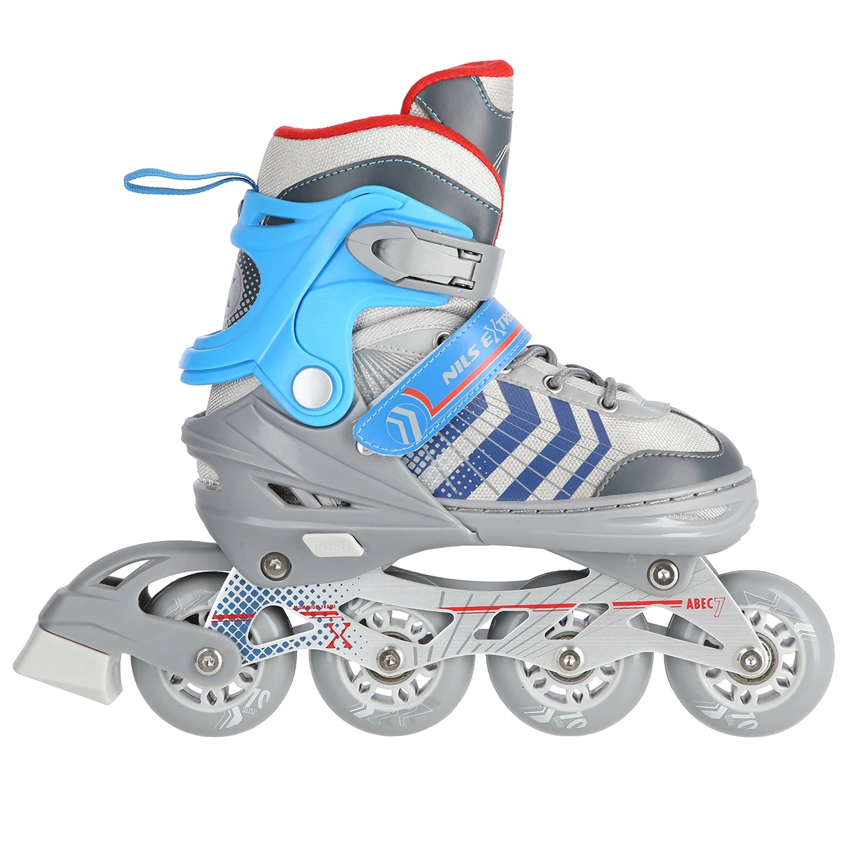 4in1 (rull)uisud NILS EXTREME NH18192 In-line Skates/Hockey Ice Skates, L (39-43), Grey/Blue