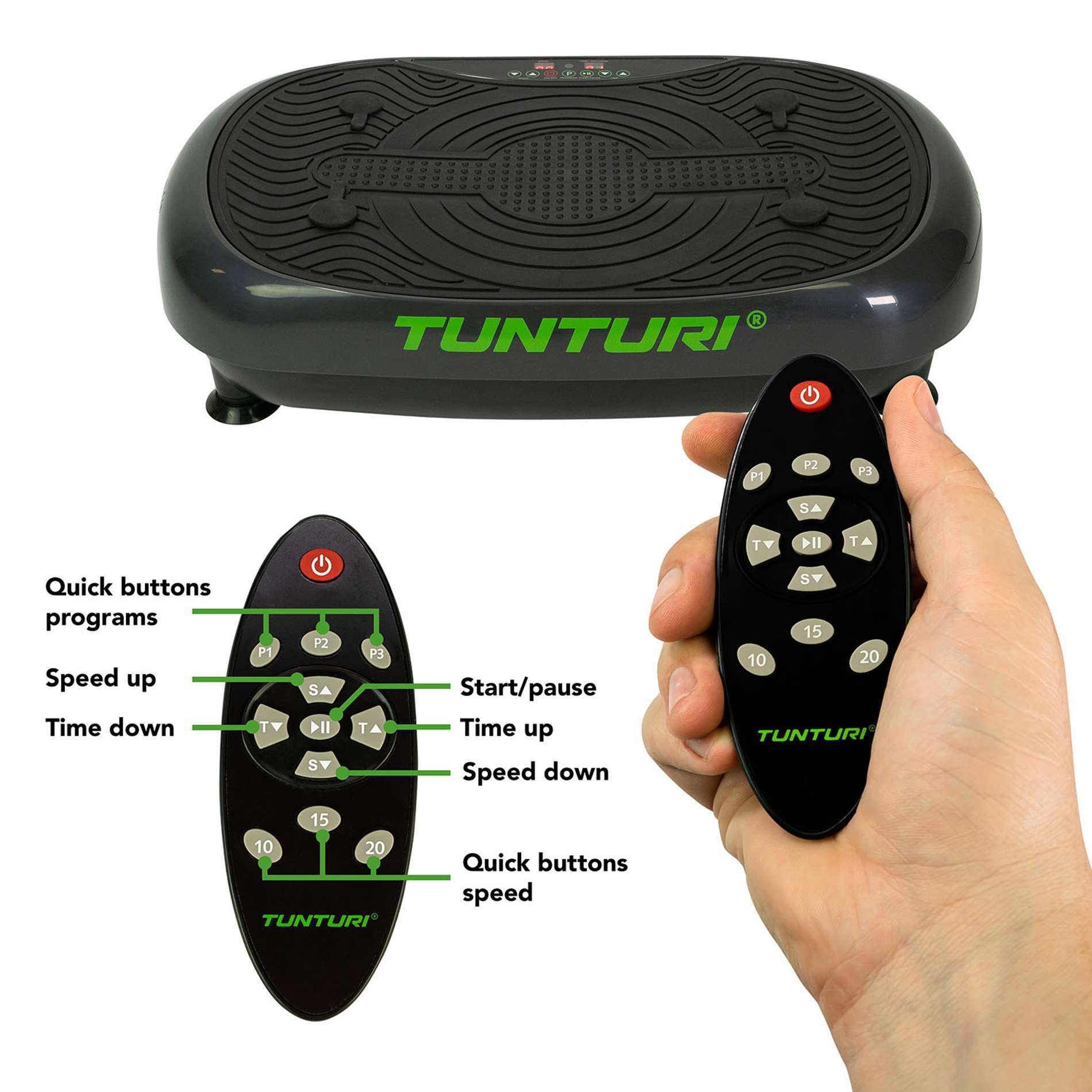 Vibratsiooniplaat TUNTURI Cardio Fit V10