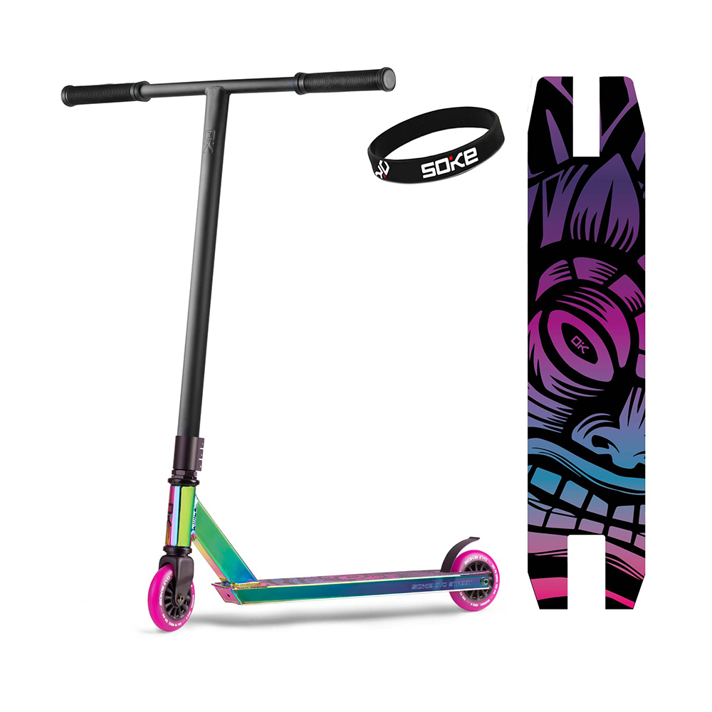 Trikitõukeratas SOKE EVO, must-lilla