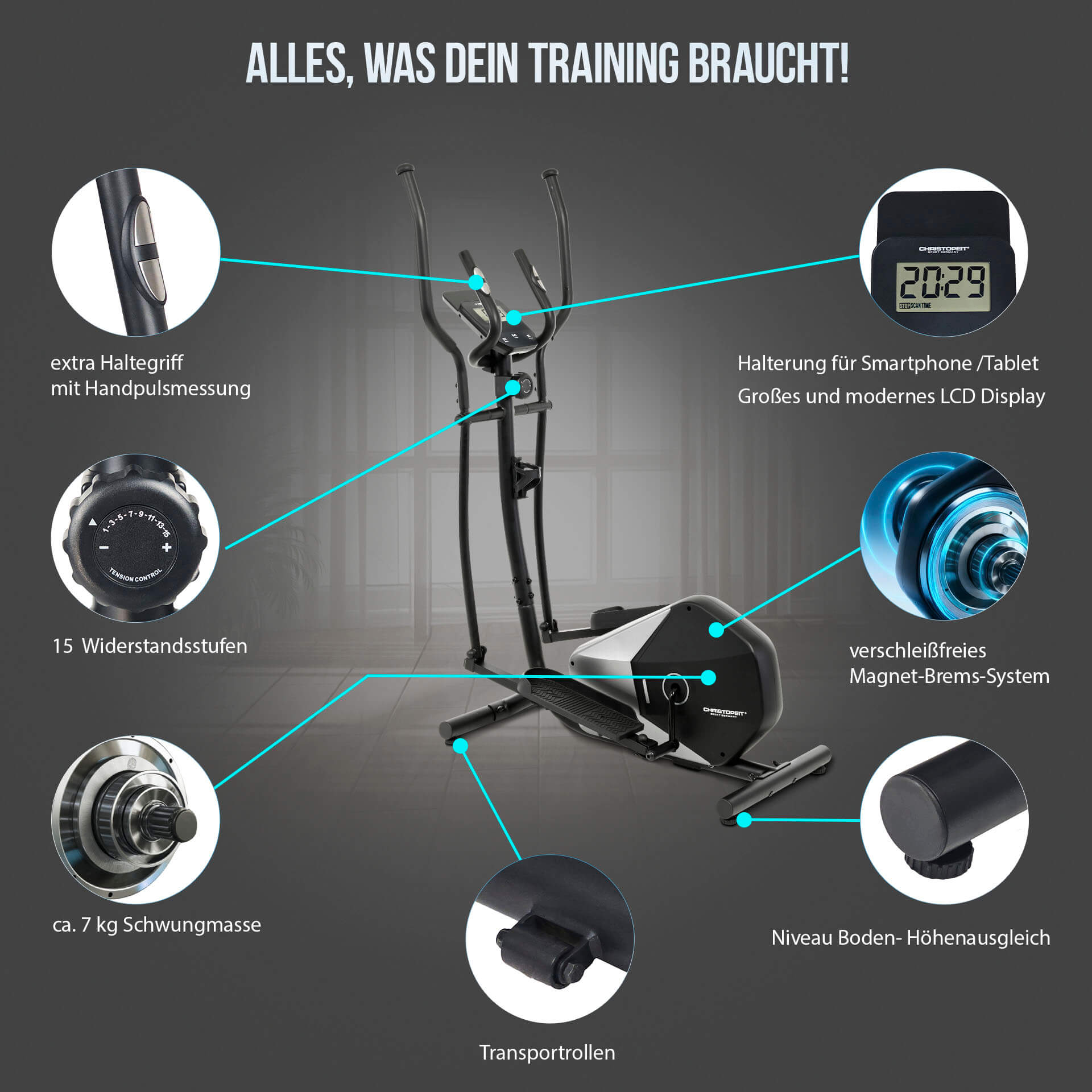 Elliptiline trenažöör CHRISTOPEIT CT 5