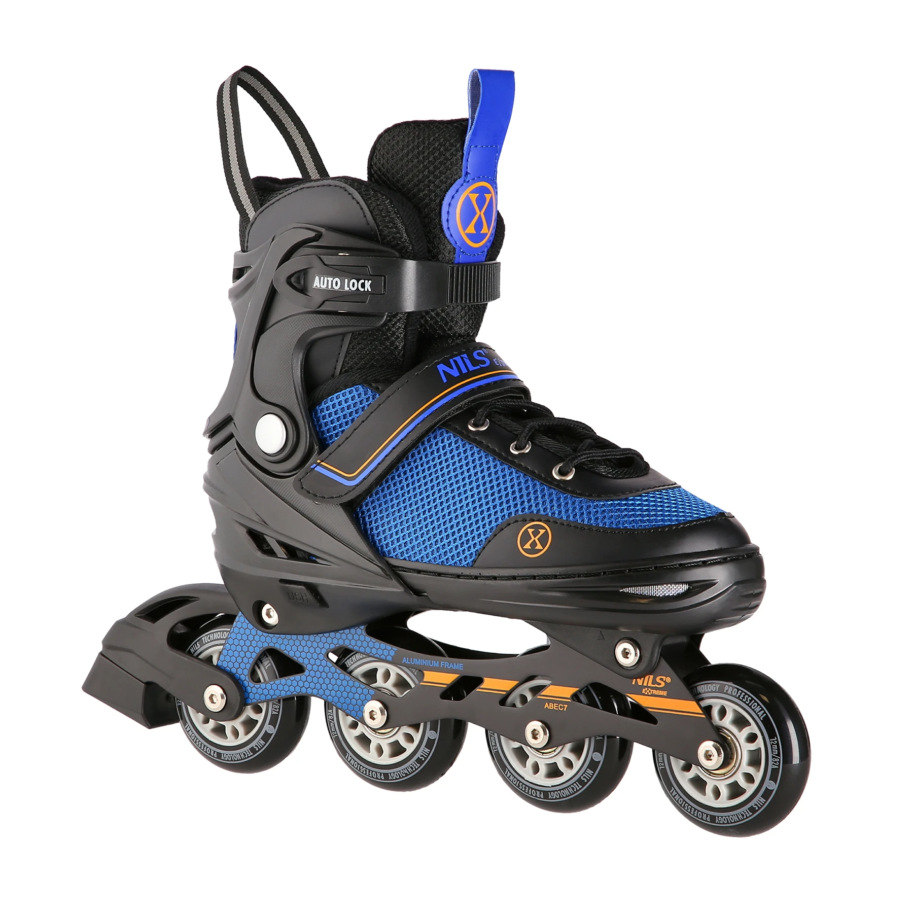 2in1 (rull)uisud NILS EXTREME NH18188 In-line Skates/Hockey Ice Skates, must-sinine-oranž, M (34-38)