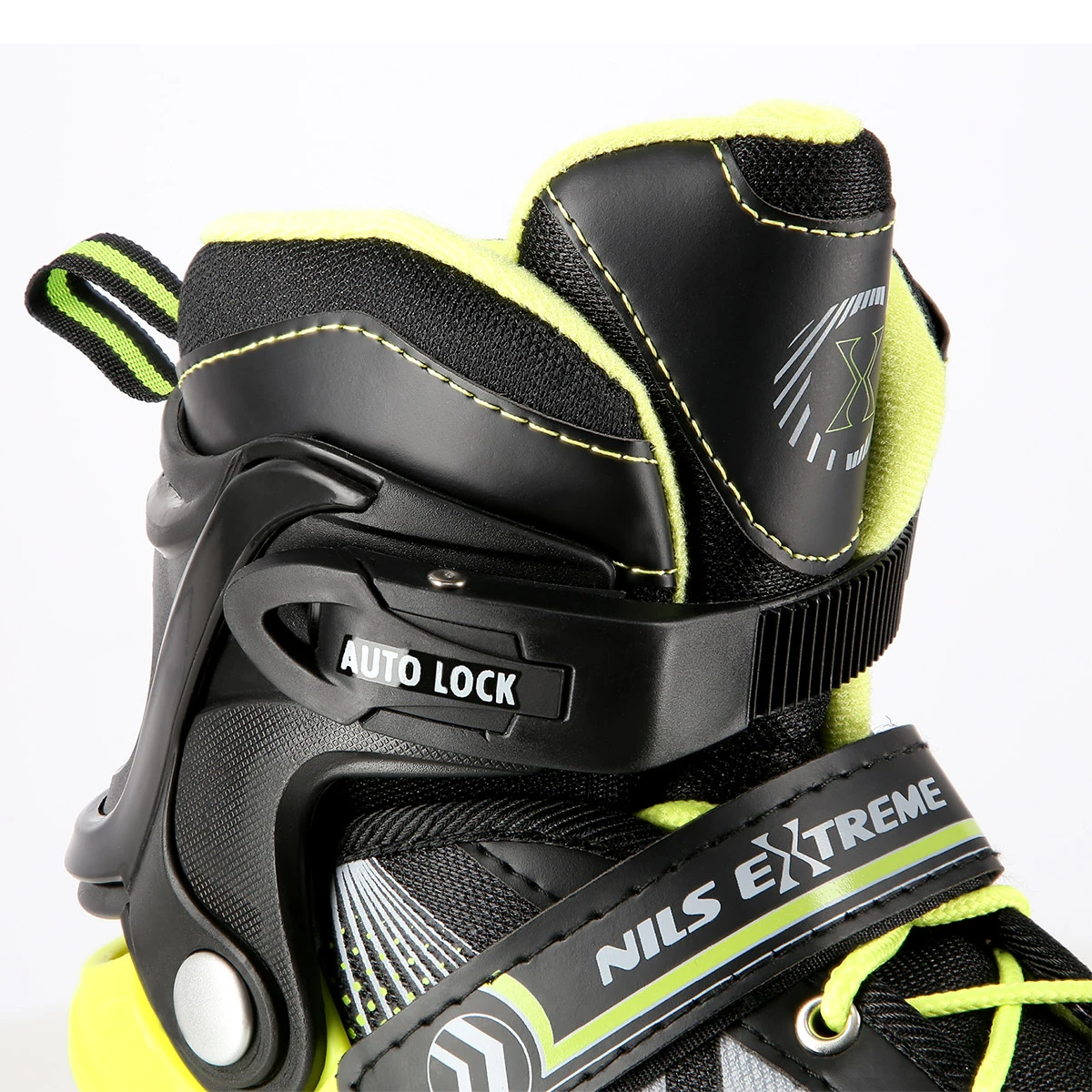 4in1 (rull)uisud NILS EXTREME NH18192 In-line Skates/Hockey Ice Skates, M (34-38), Black/Green