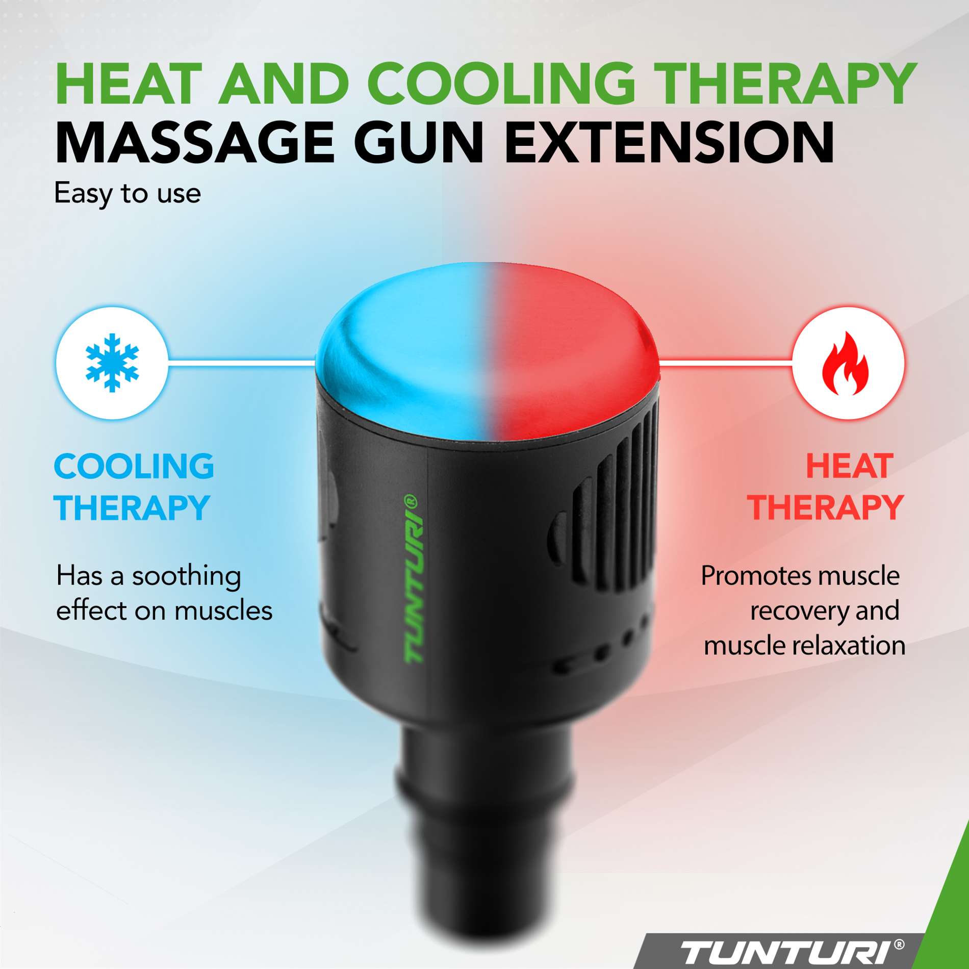 Massaažipüstoli ots TUNTURI Head for Massage Gun, Heat & Cool