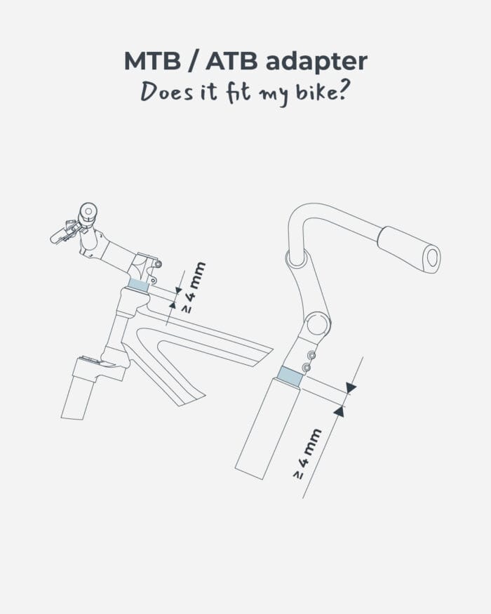 Raamikinnitus lastetoolile (ette) URBAN IKI MTB/ATB Adapter