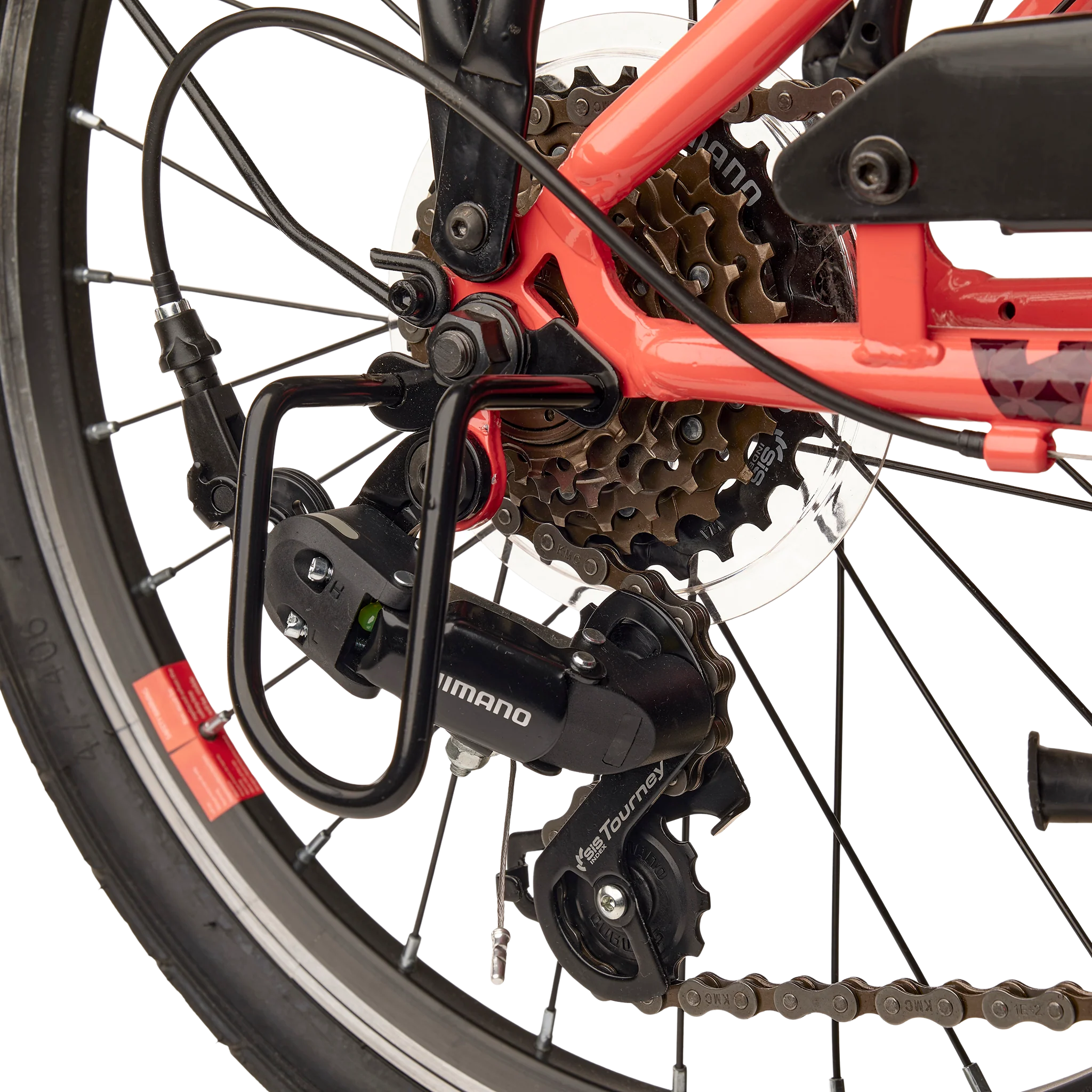 Laste jalgratas S’COOL chiX, 20″ Coral/Dark Red