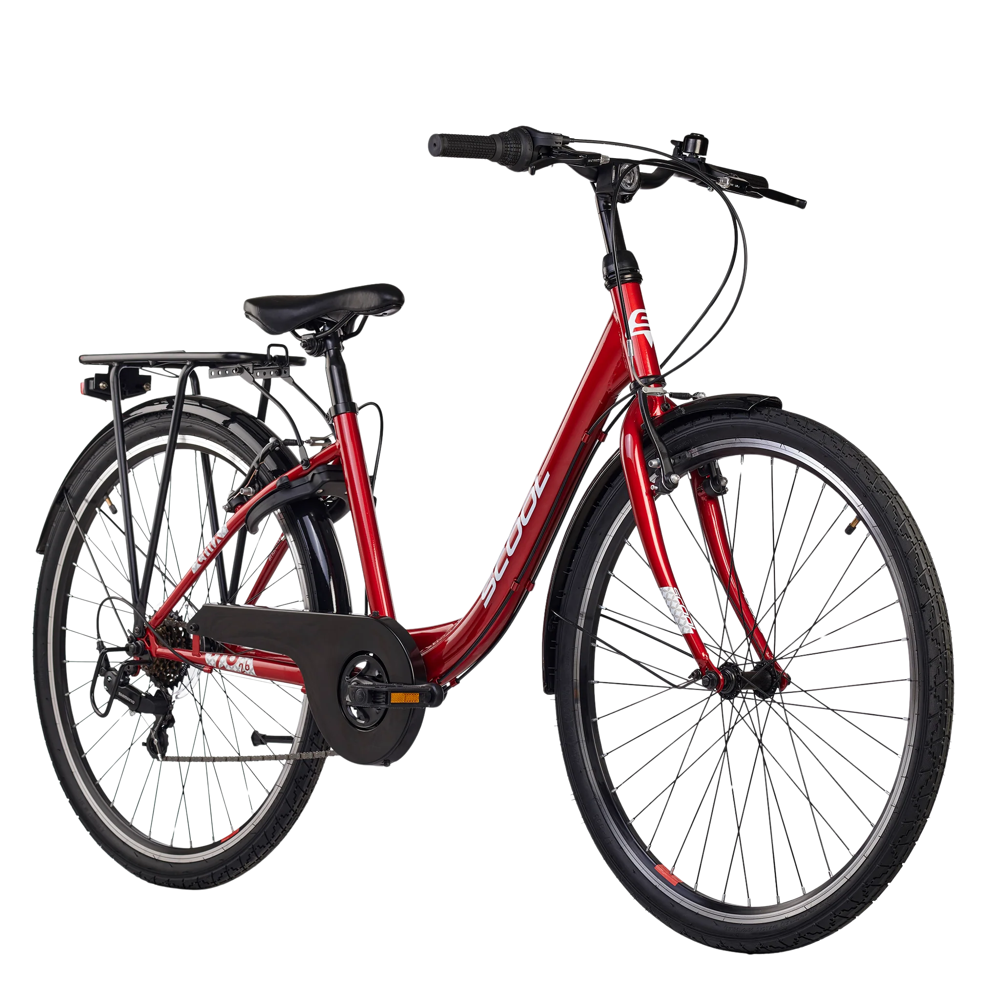 Noorte jalgratas S’COOL chiX, 26″ Red/White