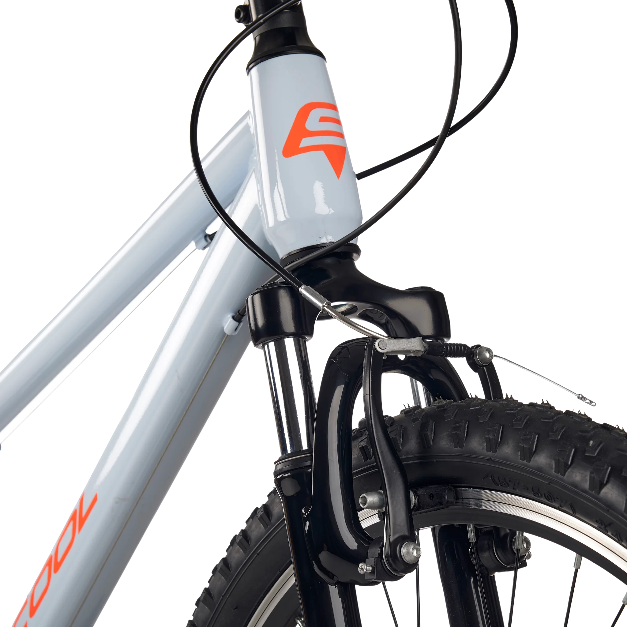 Laste jalgratas S’COOL Xroc, 24″ Sky Grey/Neon Orange