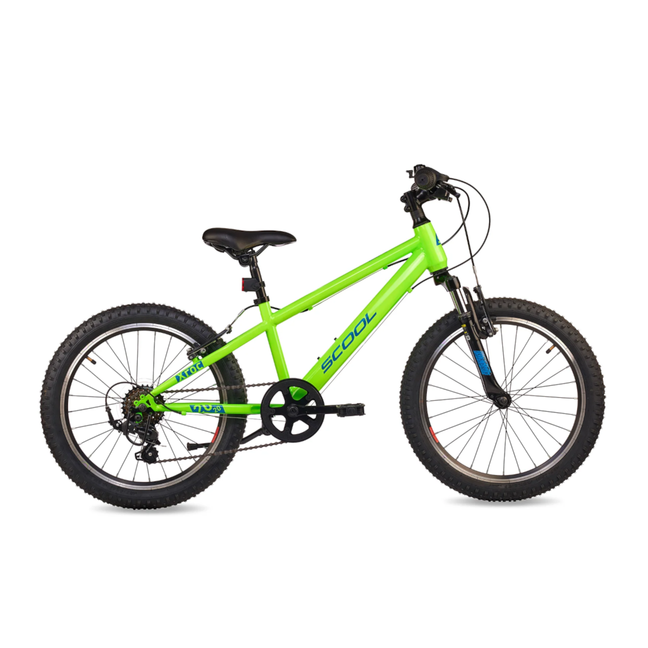 Laste jalgratas S’COOL Xroc, 20″ Neon Green/Ocean