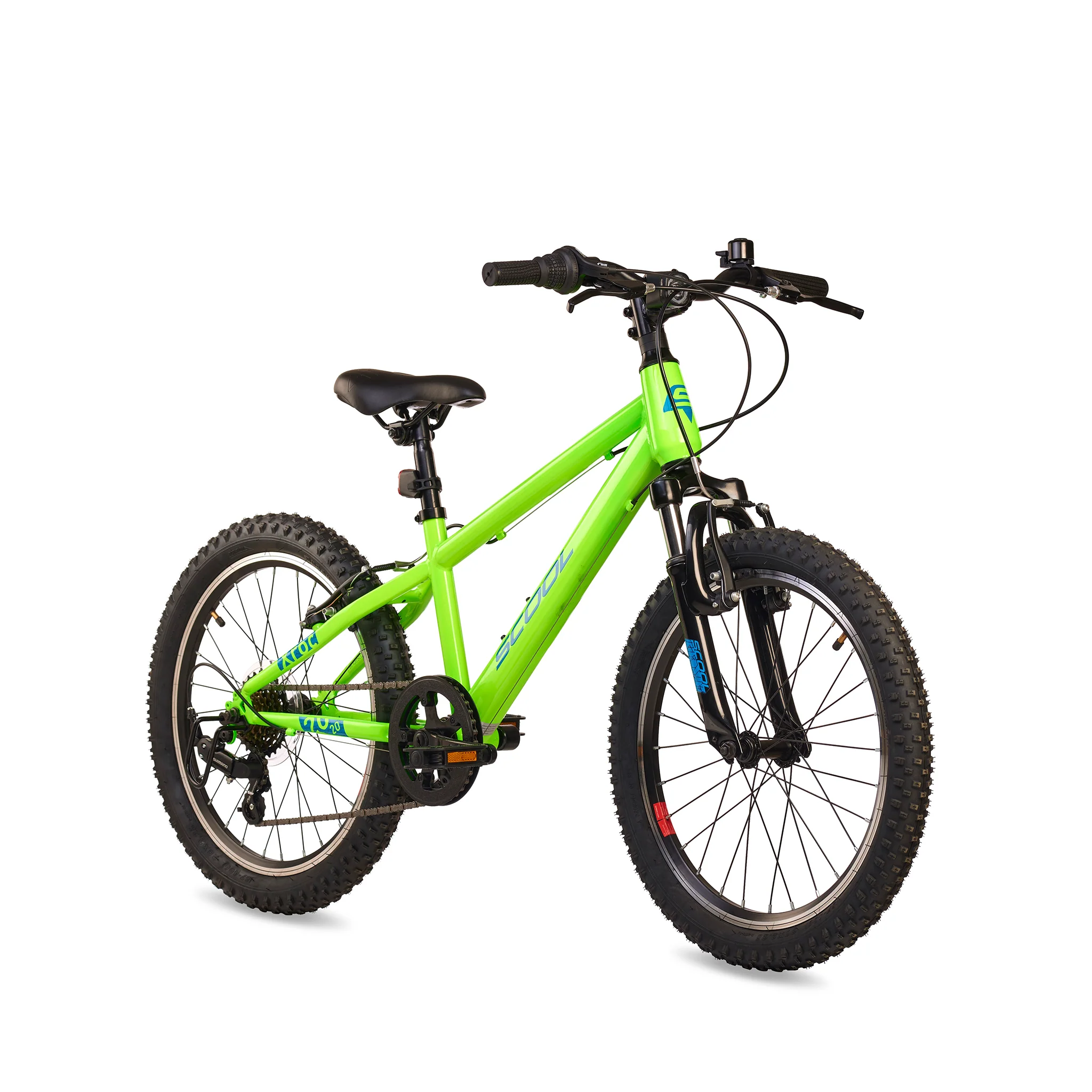Laste jalgratas S’COOL Xroc, 20″ Neon Green/Ocean