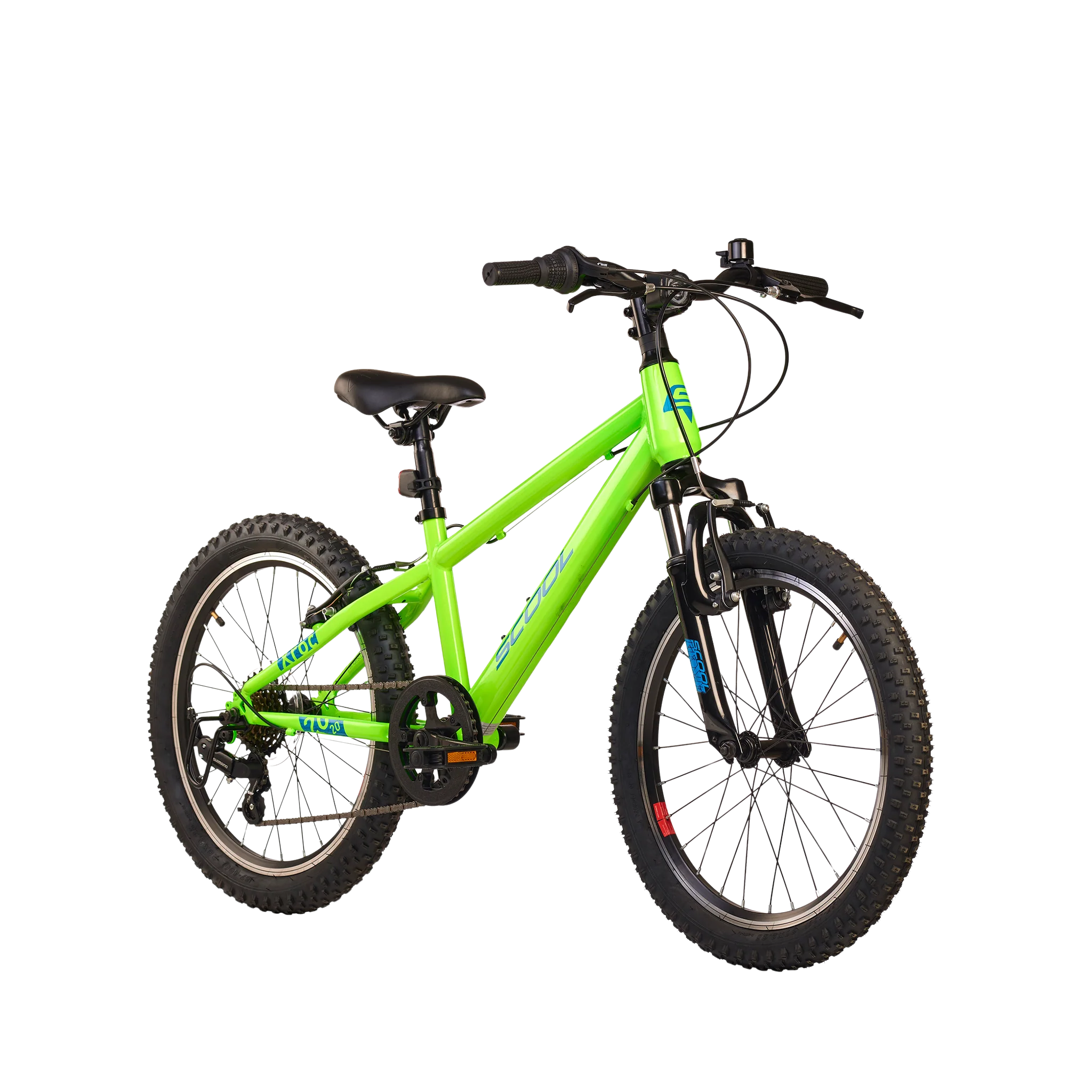 Laste jalgratas S’COOL Xroc, 20″ Neon Green/Ocean