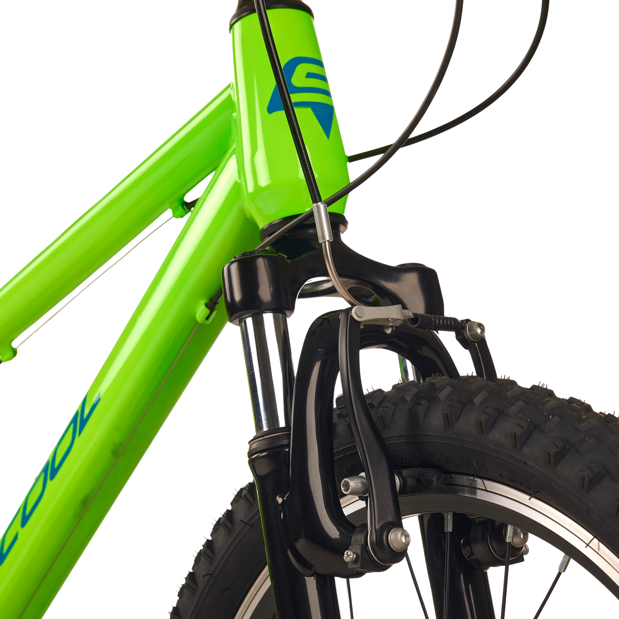 Laste jalgratas S’COOL Xroc, 20″ Neon Green/Ocean