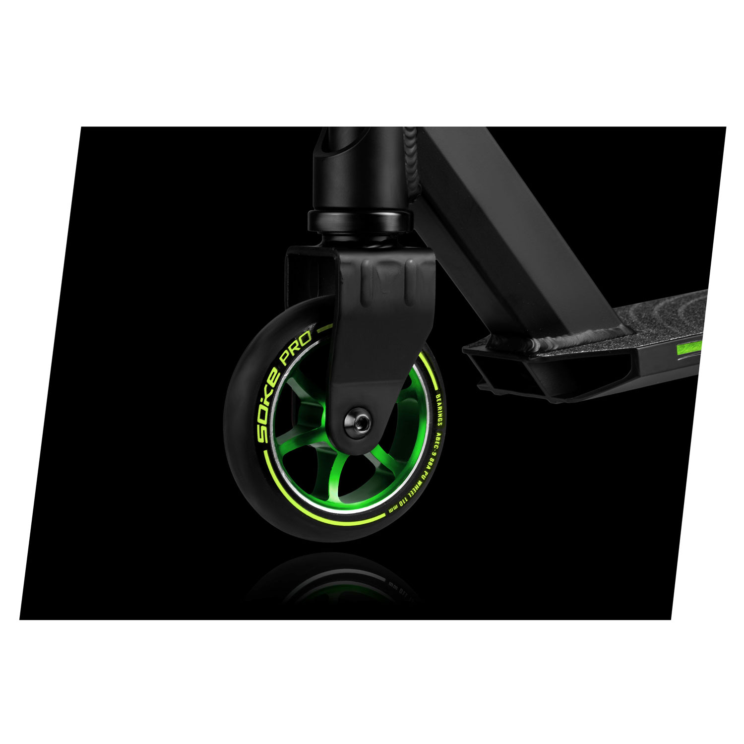 Trikitõukeratas SOKE PRO, must-kollane-neon
