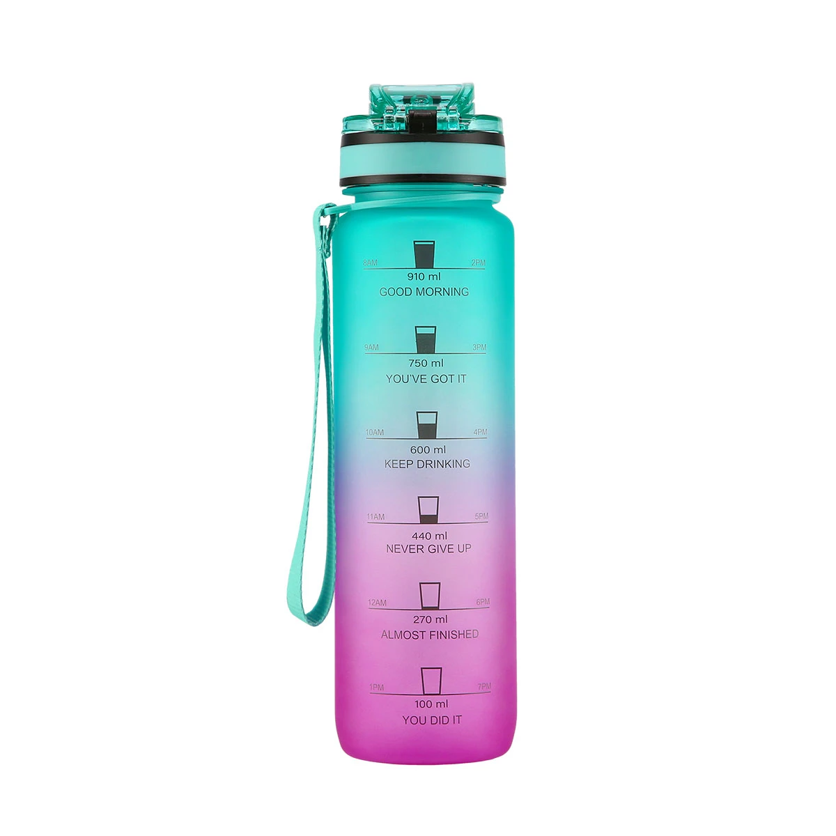 Veepudel NILS NCD04, 950 ml, roosa-roheline