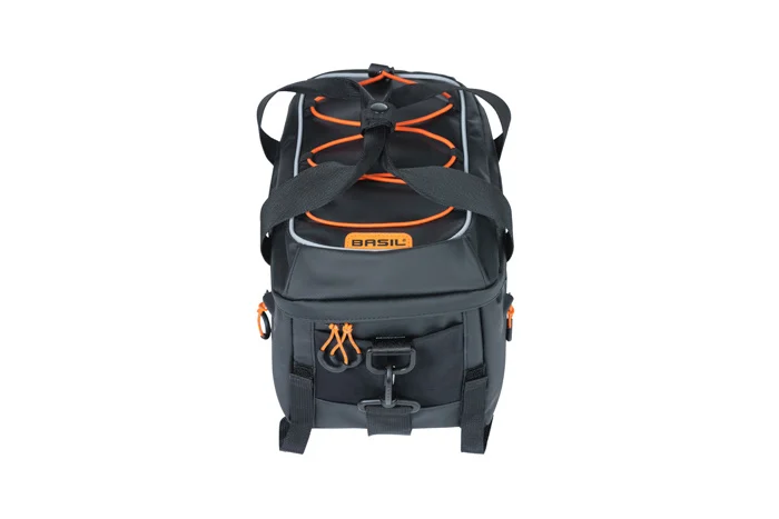 Pakiraamikott BASIL Miles Tarpaulin 8L, must-oranž