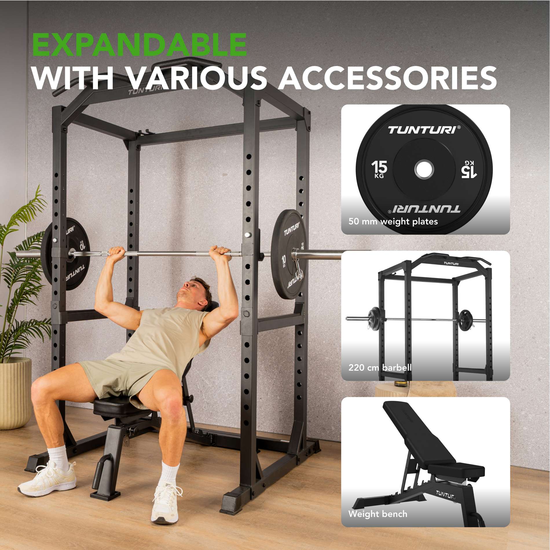 Kükipuur TUNTURI PR60 Power Rack