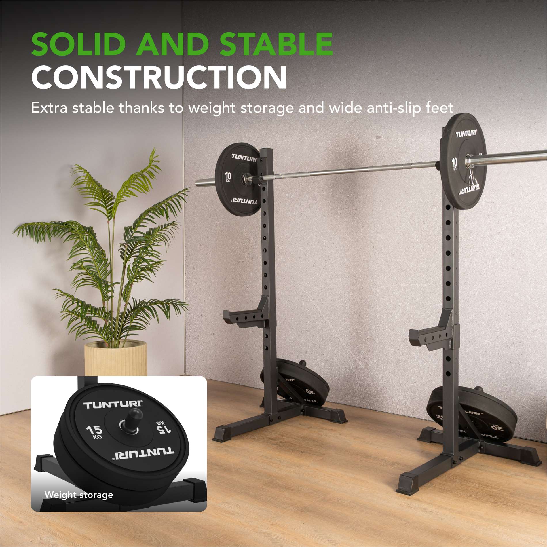 Tõstekangihoidja TUNTURI SS60 Squat Stand