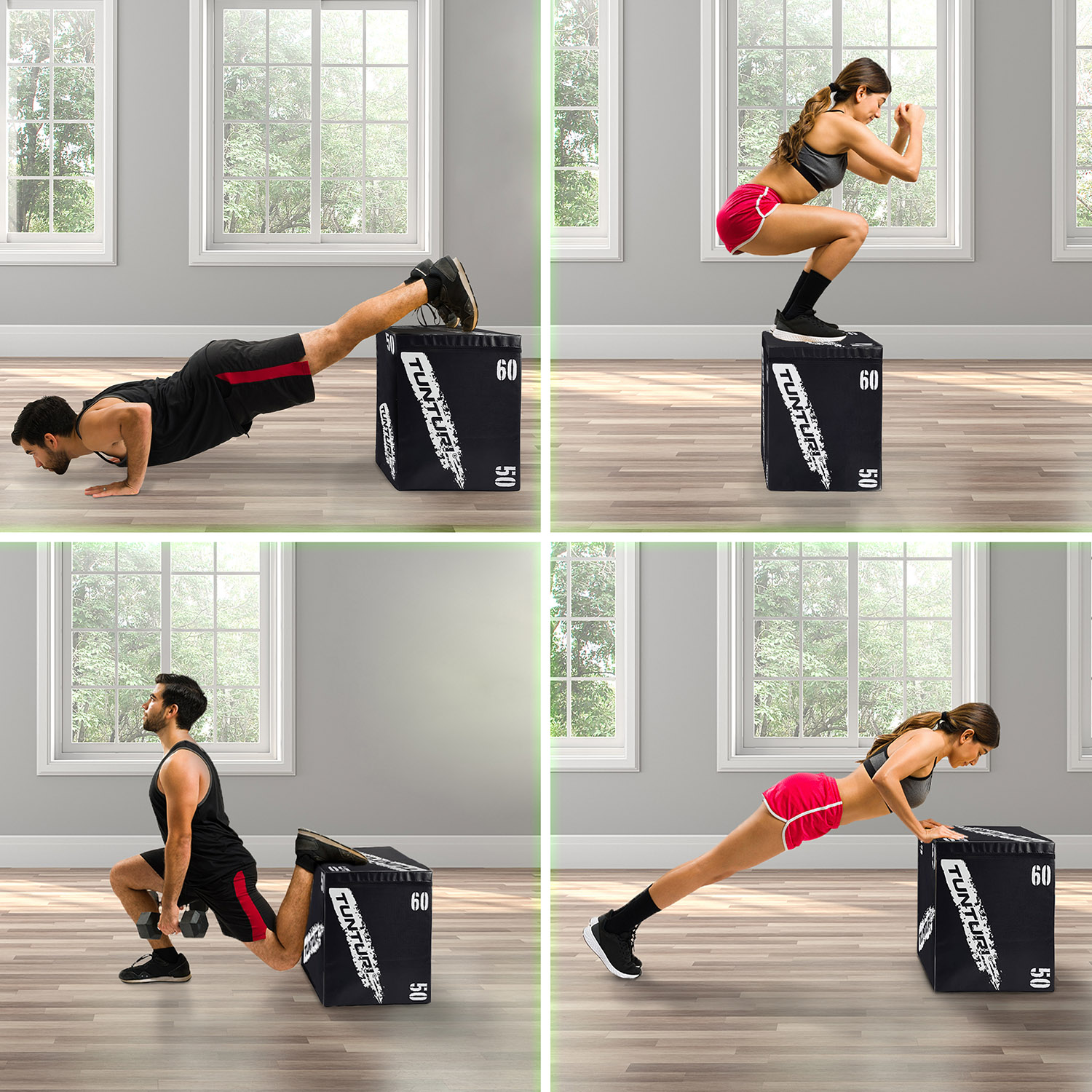 Treeningkast TUNTURI Plyo Box Soft (EVA) 50/60/75cm
